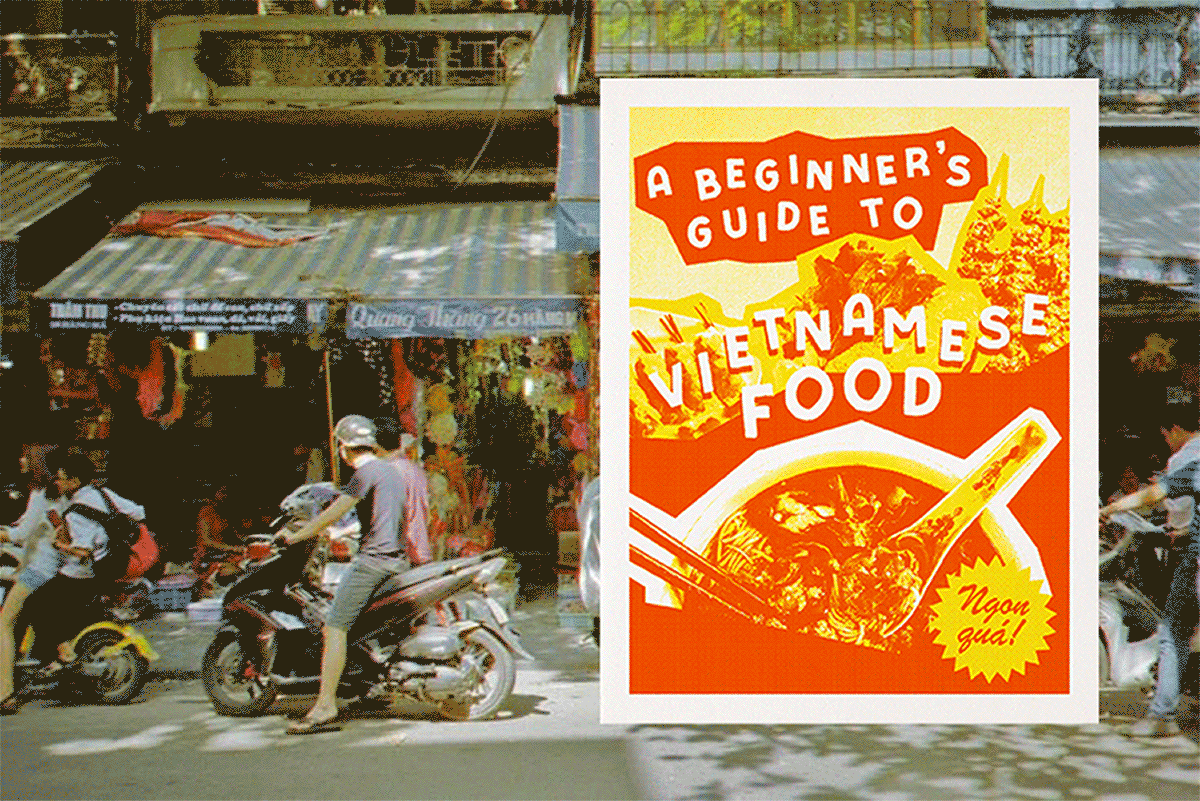 Vietnamese Food risograph zine (2025)