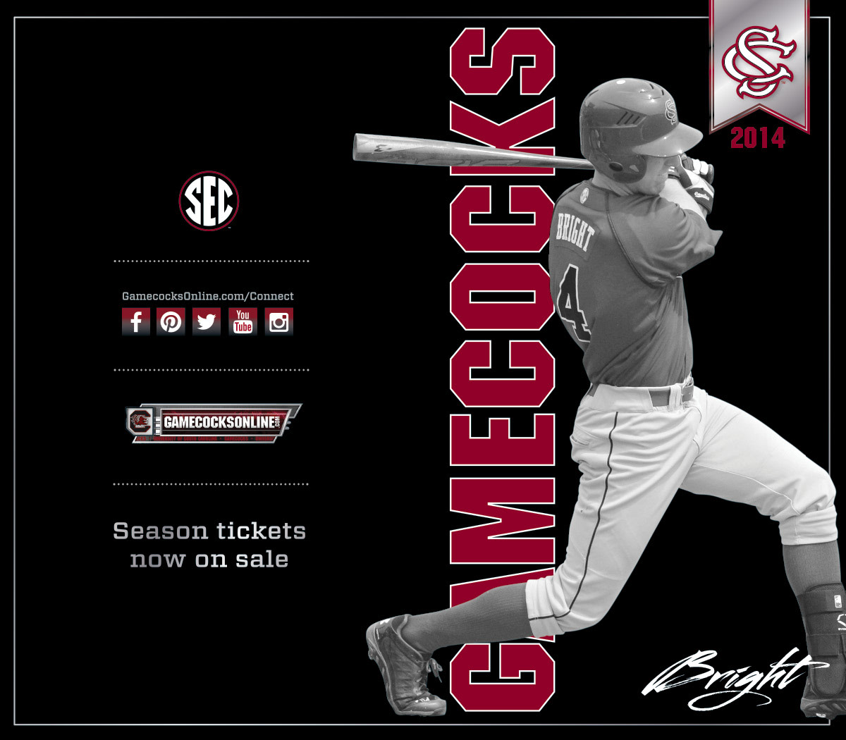 Black Barn University of South Carolina Baseball Schedule Cards