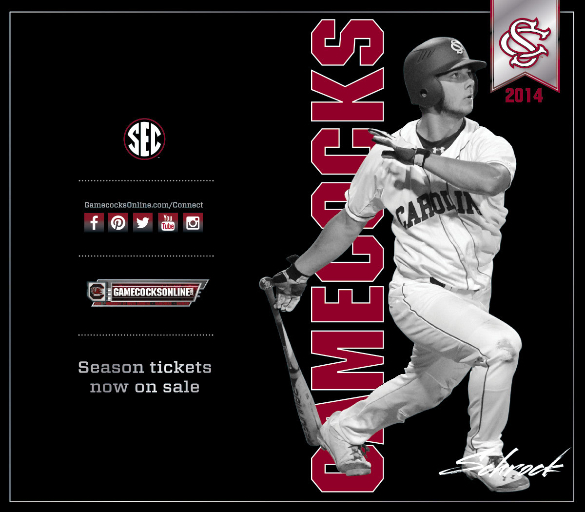 Black Barn University of South Carolina Baseball Schedule Cards