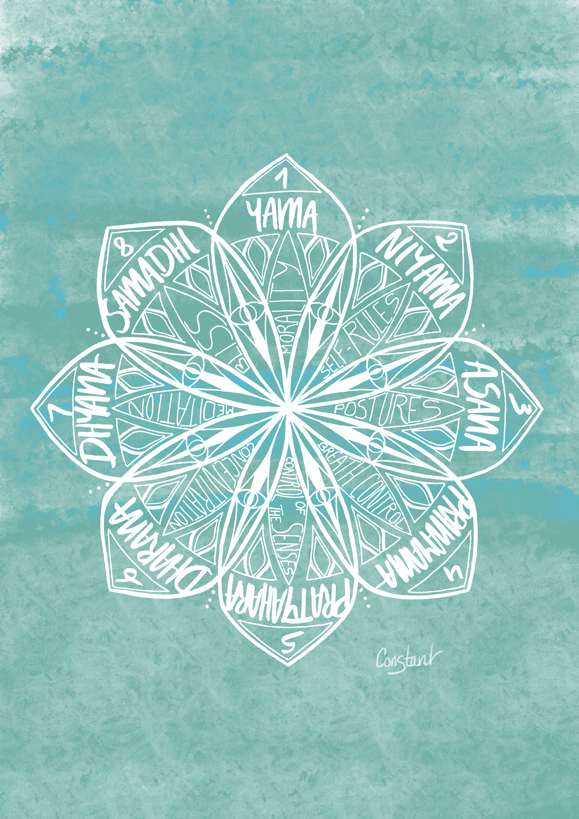 Eight Limbs of Yoga - Aqua