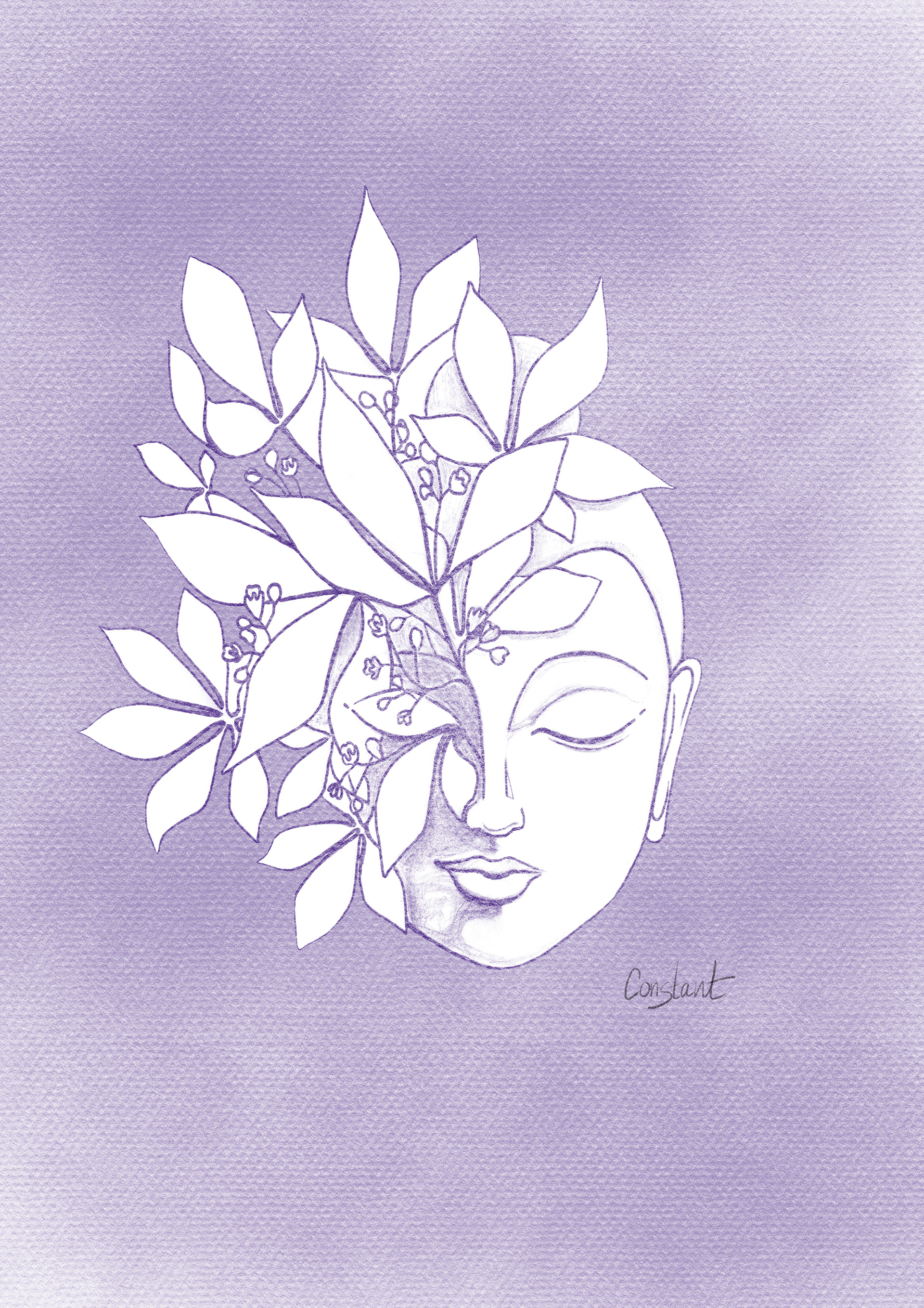 Cassava Buddha - Purple