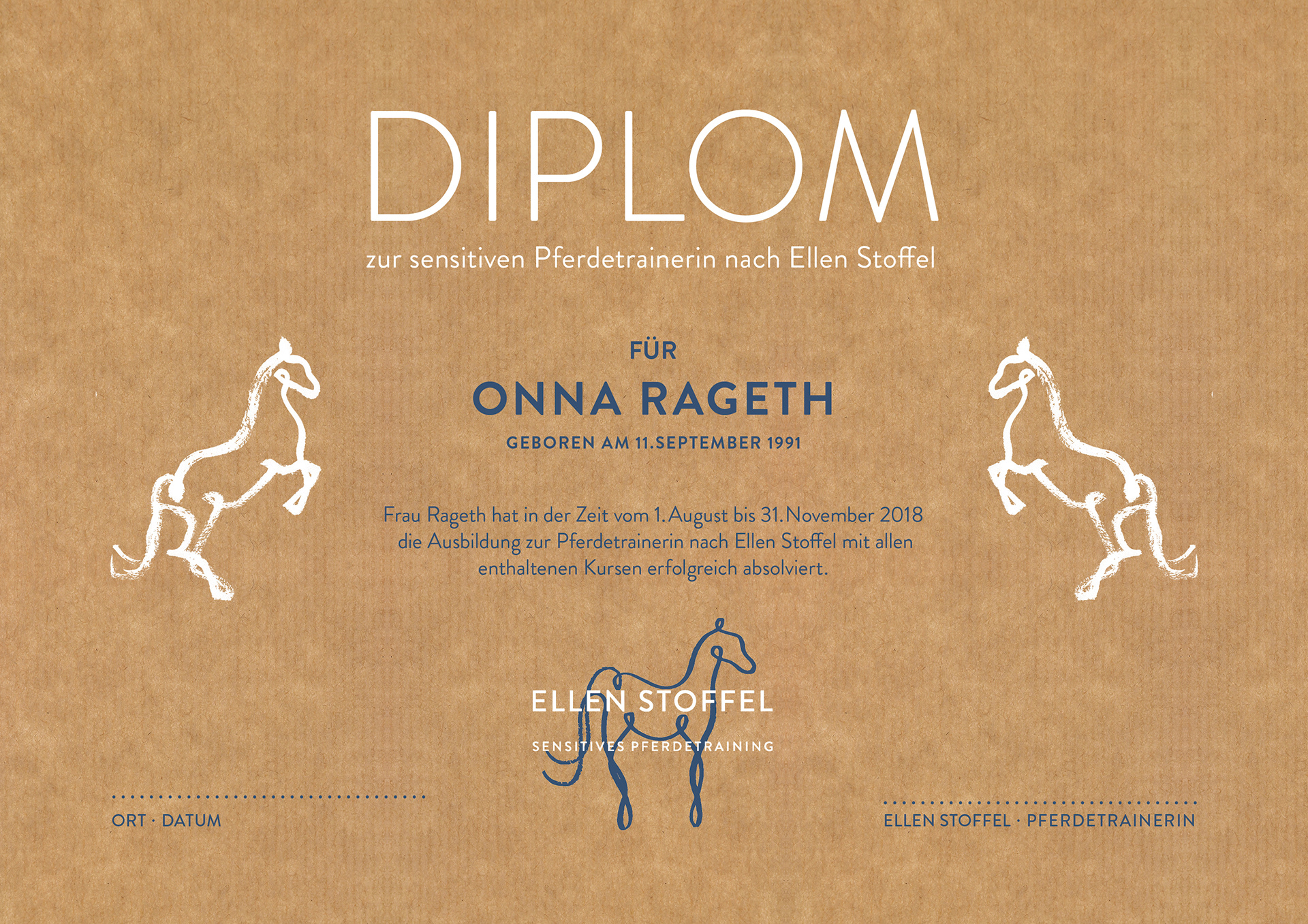 Ausbildungsdiplom vorne