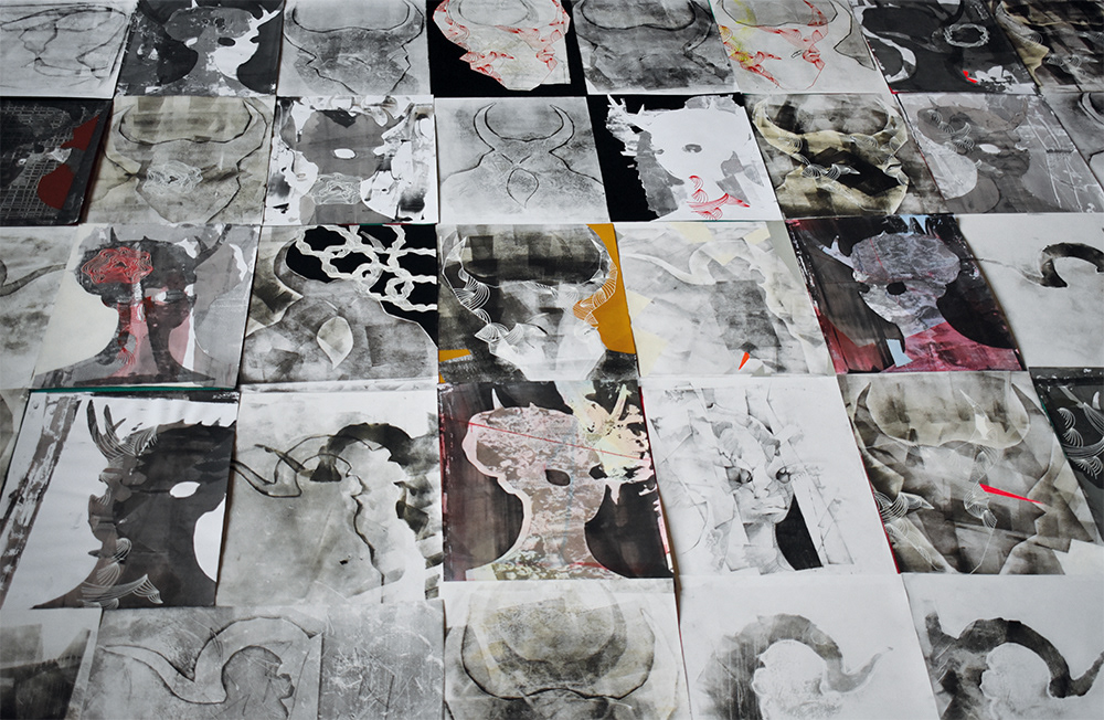 Siebdruck und Monotypie