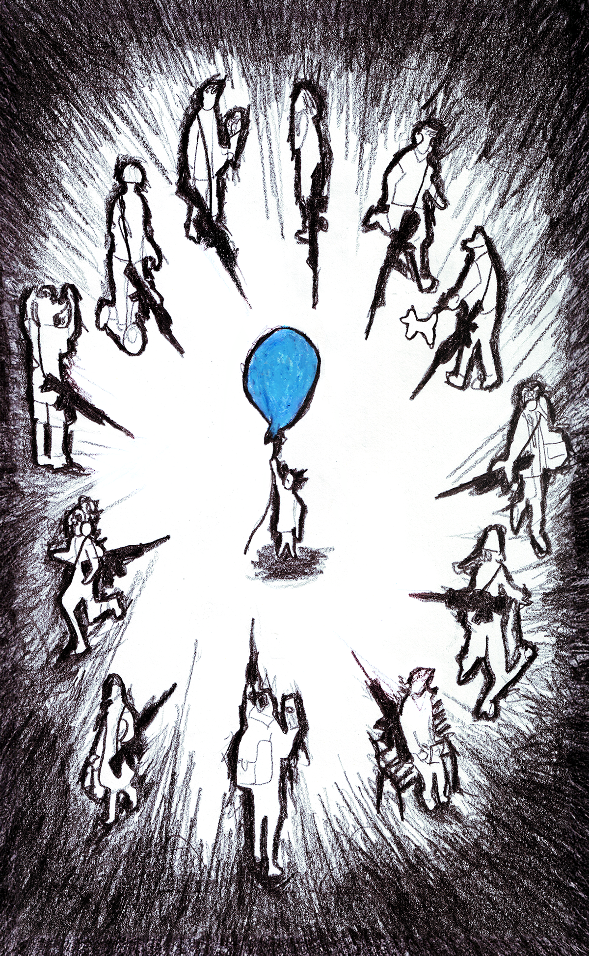 "Governance", Pencil and Pastel