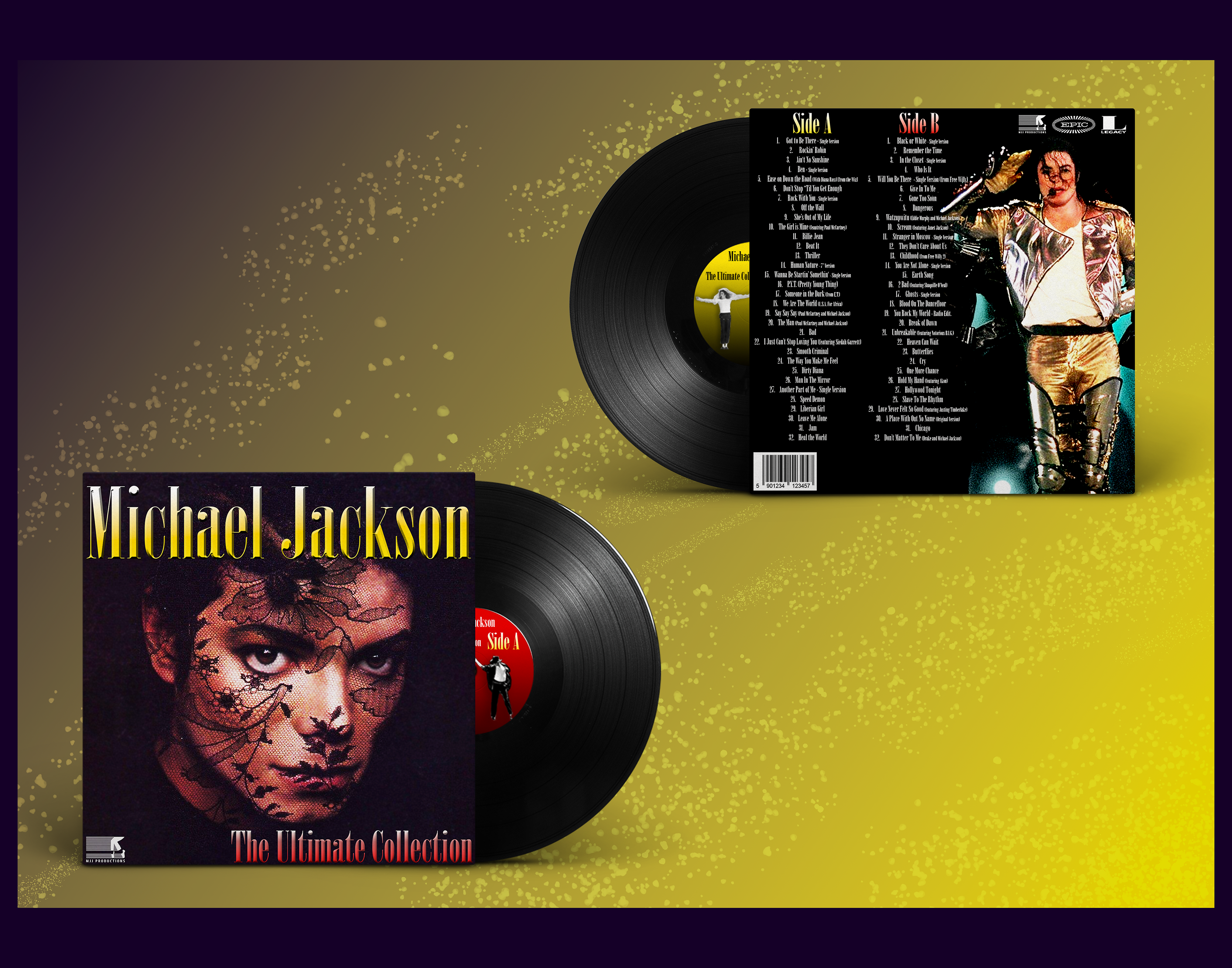 Michael Jackson "The Ultimate Collection" Vinyl Design Mockup Spring 2026