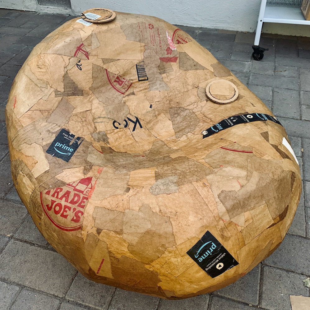 Paper-mache complete!