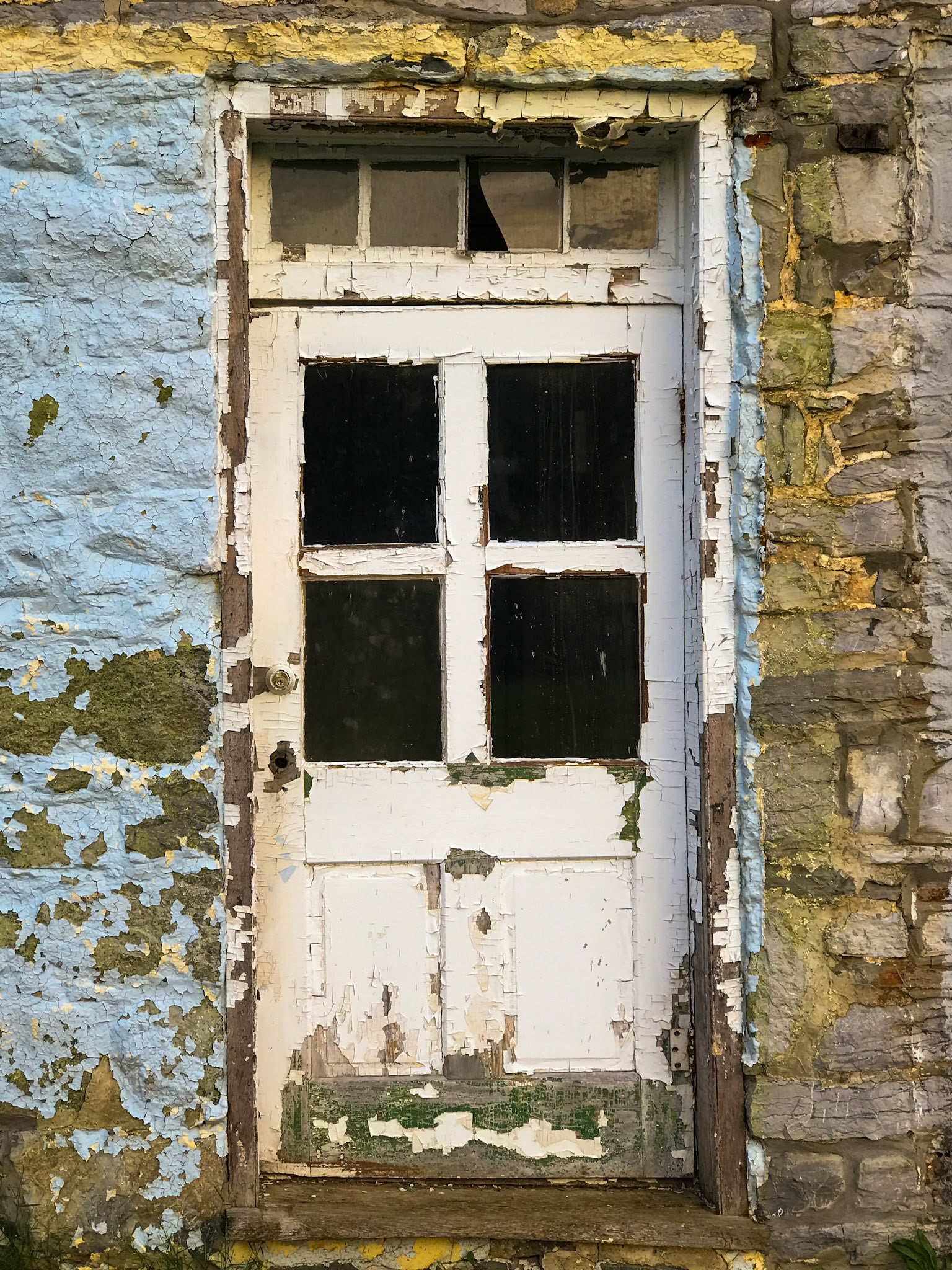 Layers of color and an old door