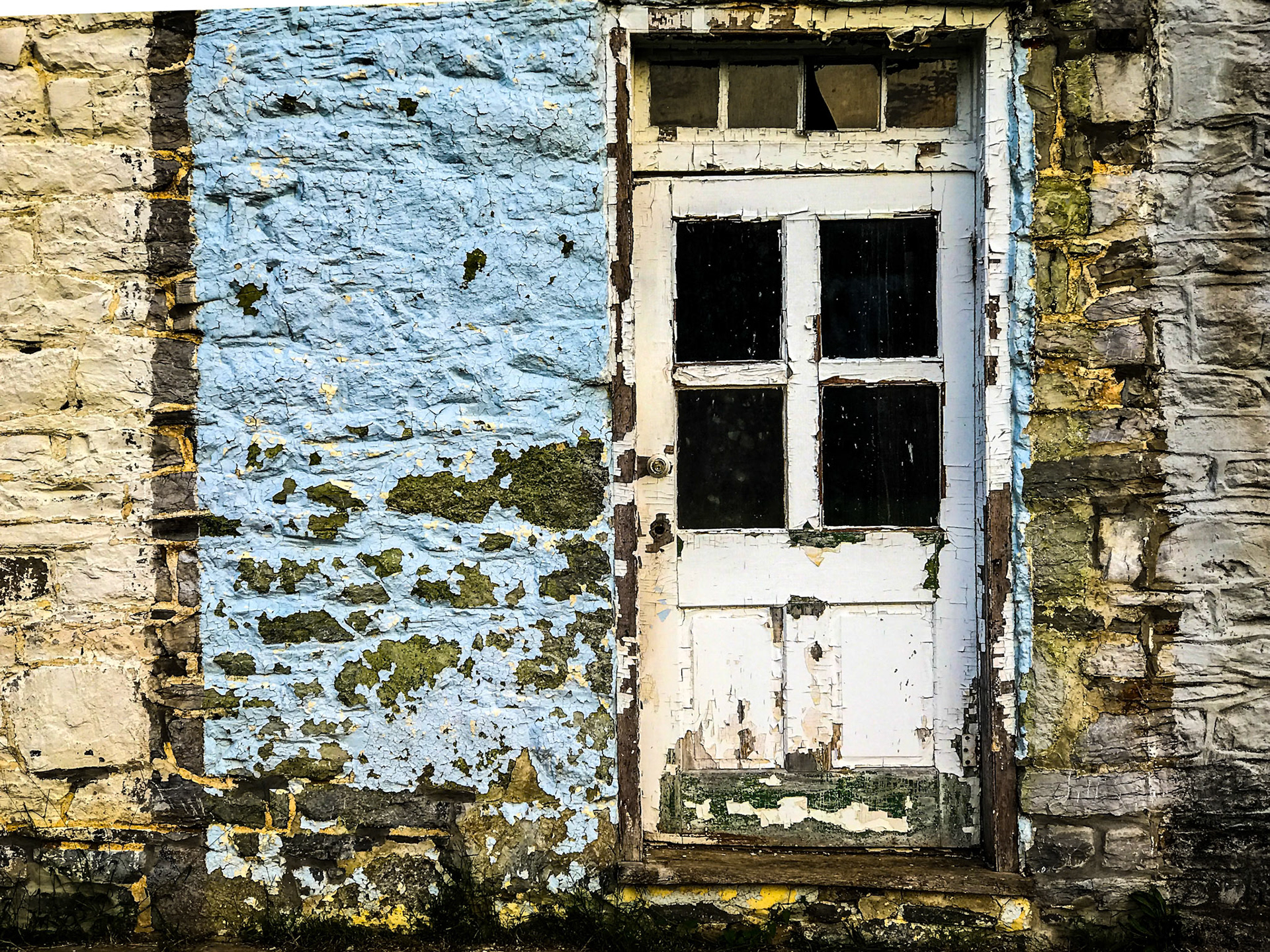 Layers of color and an old door