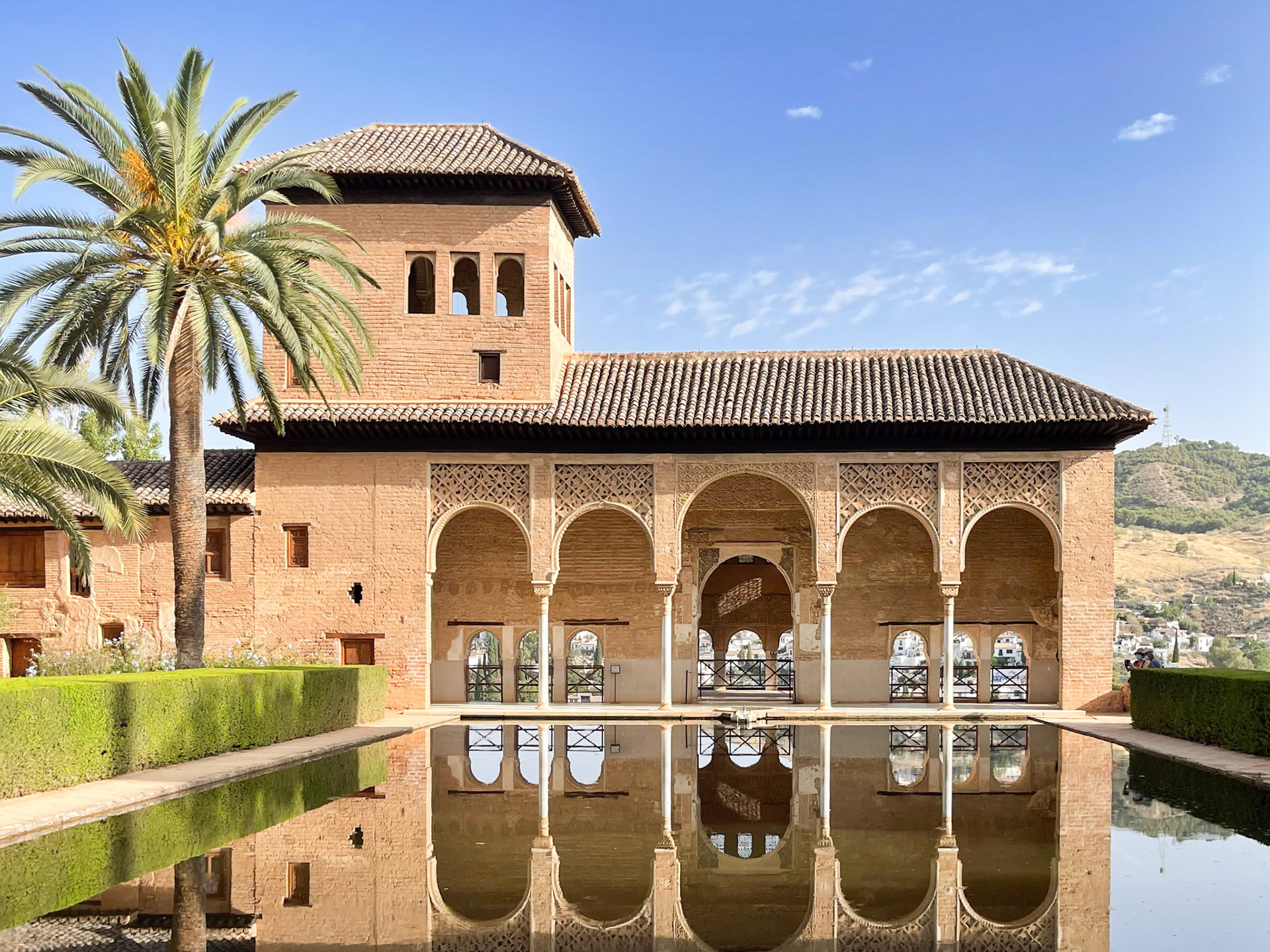 Relfecting pool at the Alhambra