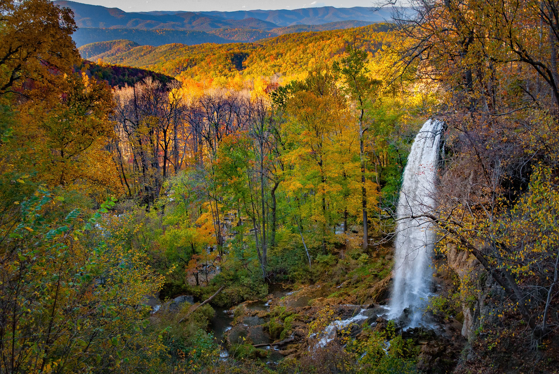 Falling Spring Falls in Autumn