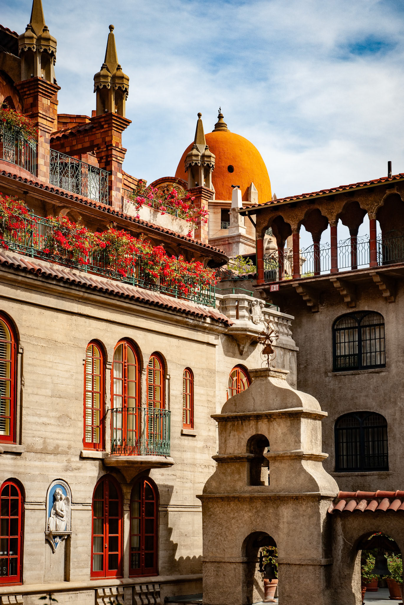 Main courtyard and Dome Mission Inn