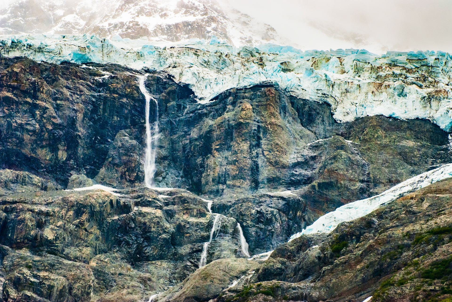 Glacier Waterfall Harriman Fjord