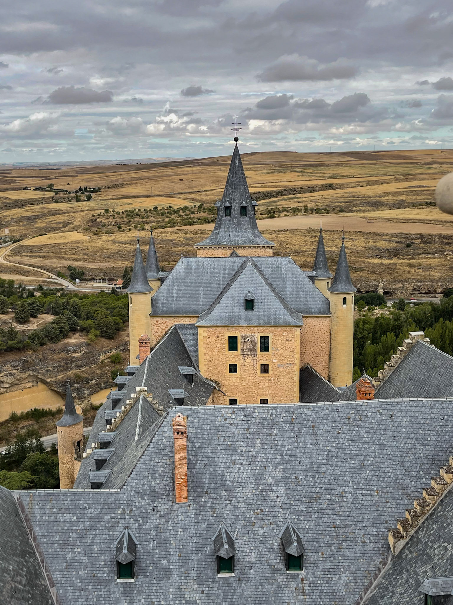 View over Alcazar de Segovia