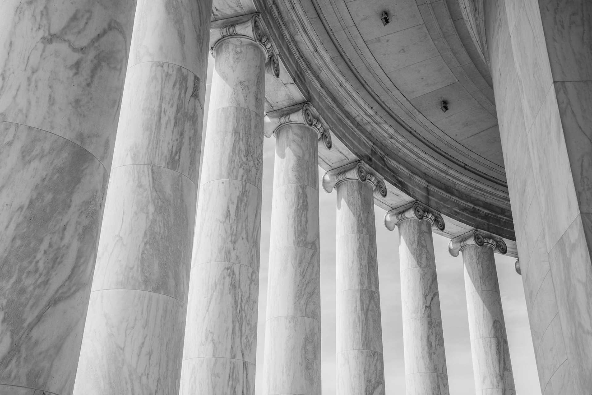 Columns at the Jefferson Memorial