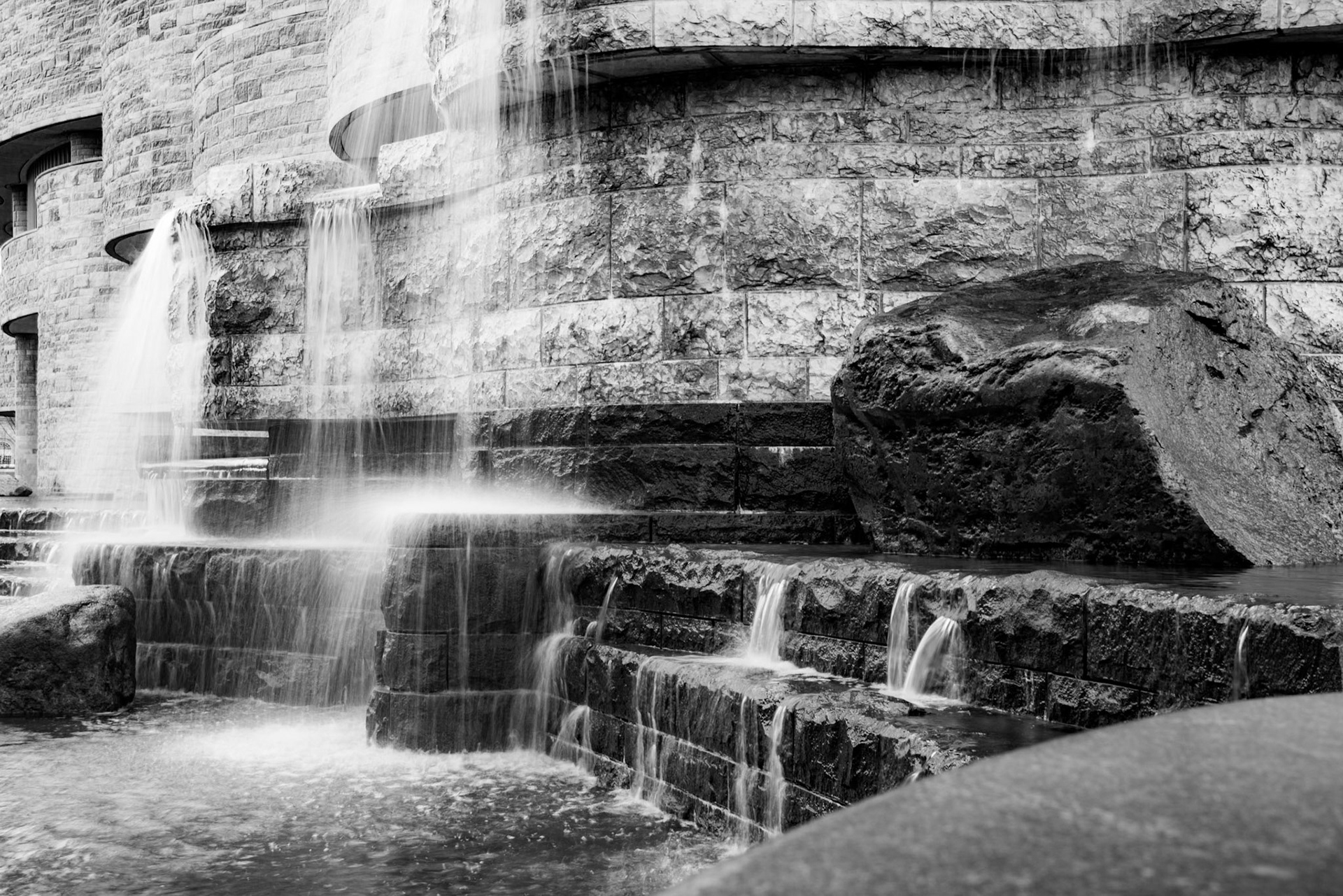 Waterfall at National Museum American Indian