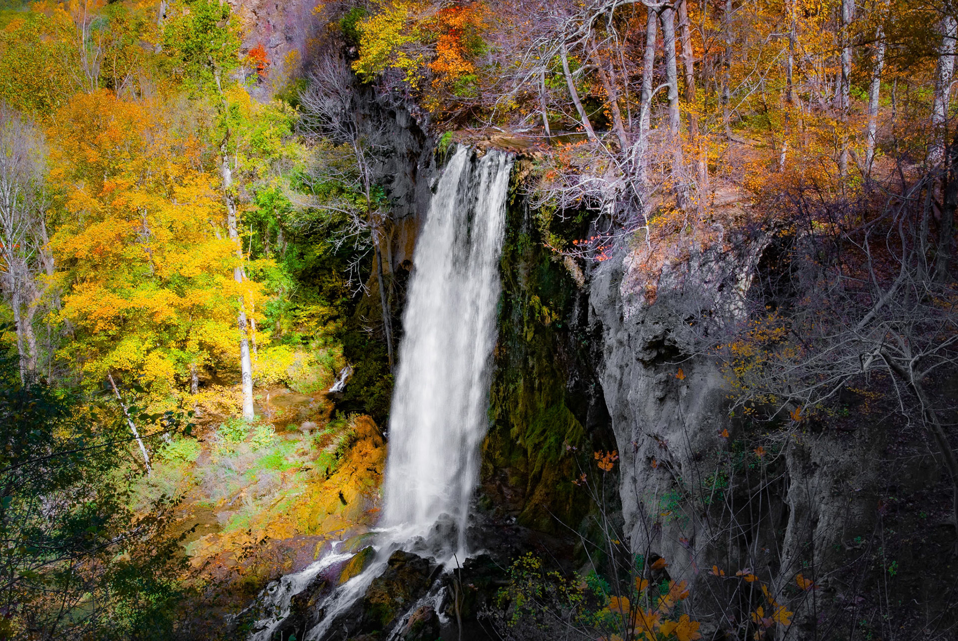 Falling Spring Falls in Autumn