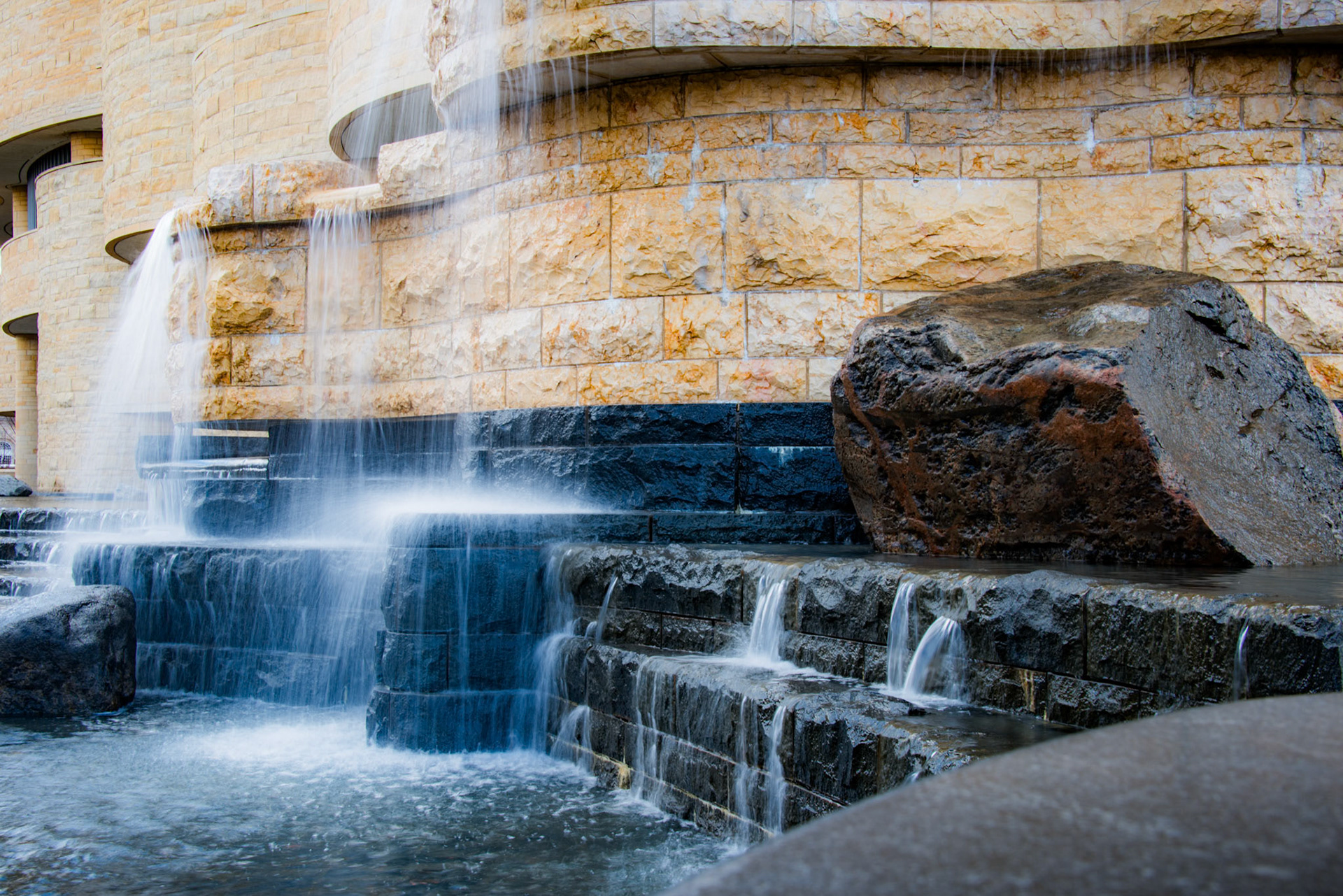 Waterfall at National Museum American Indian