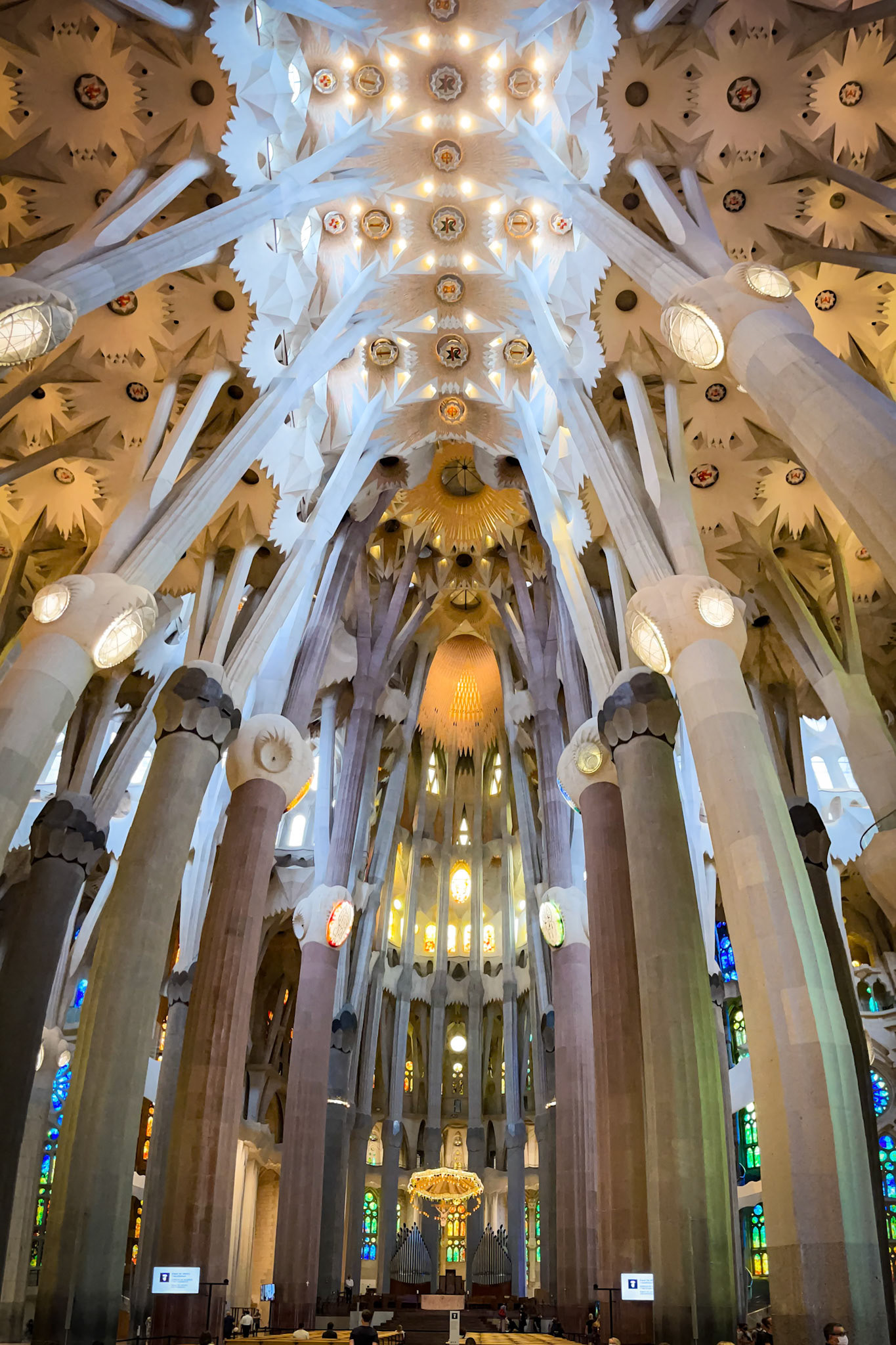 Inside Sagrada Familia and Altar