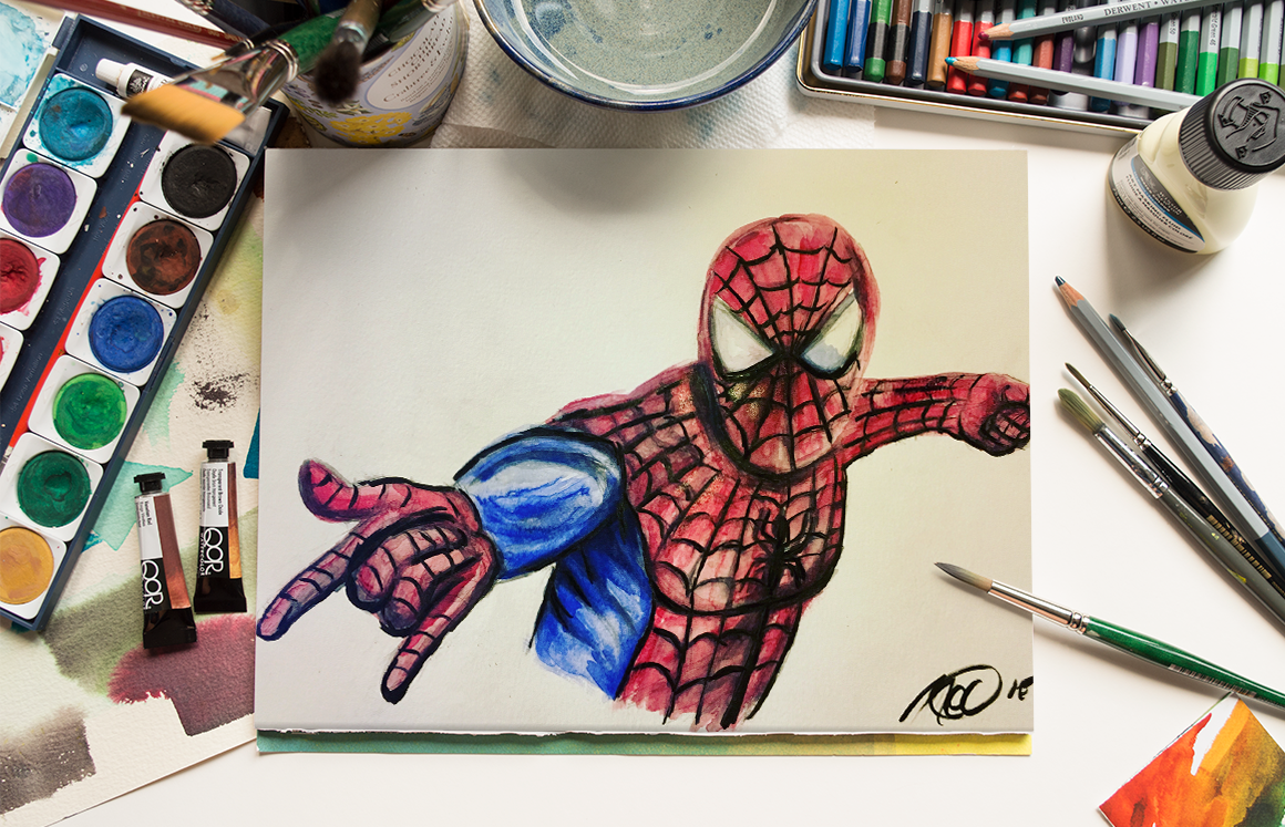 Spiderman Watercolor