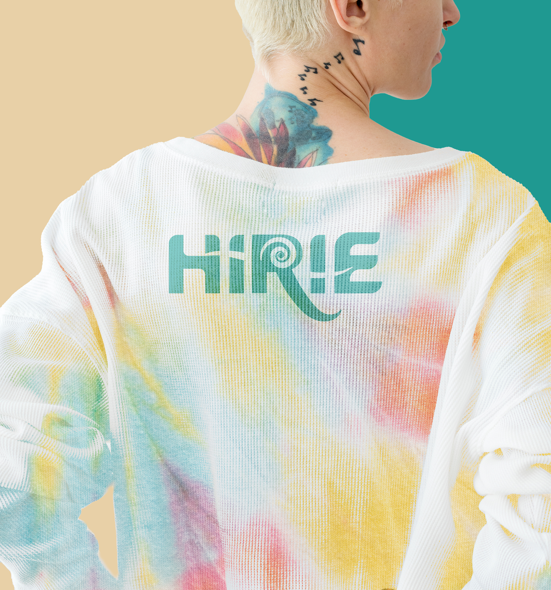 Tie Dye Branded Sweatshirt