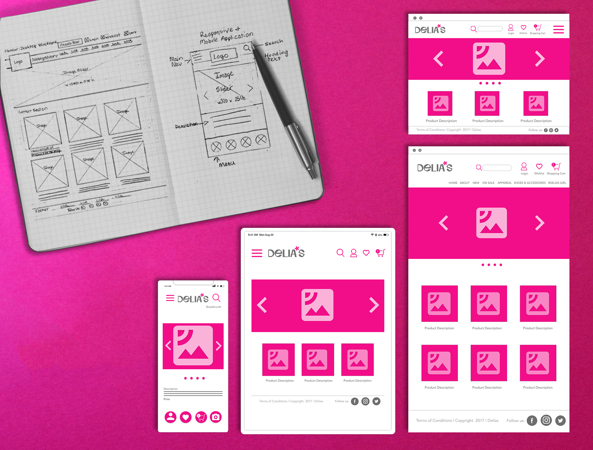 Mid Fidelity Wireframes