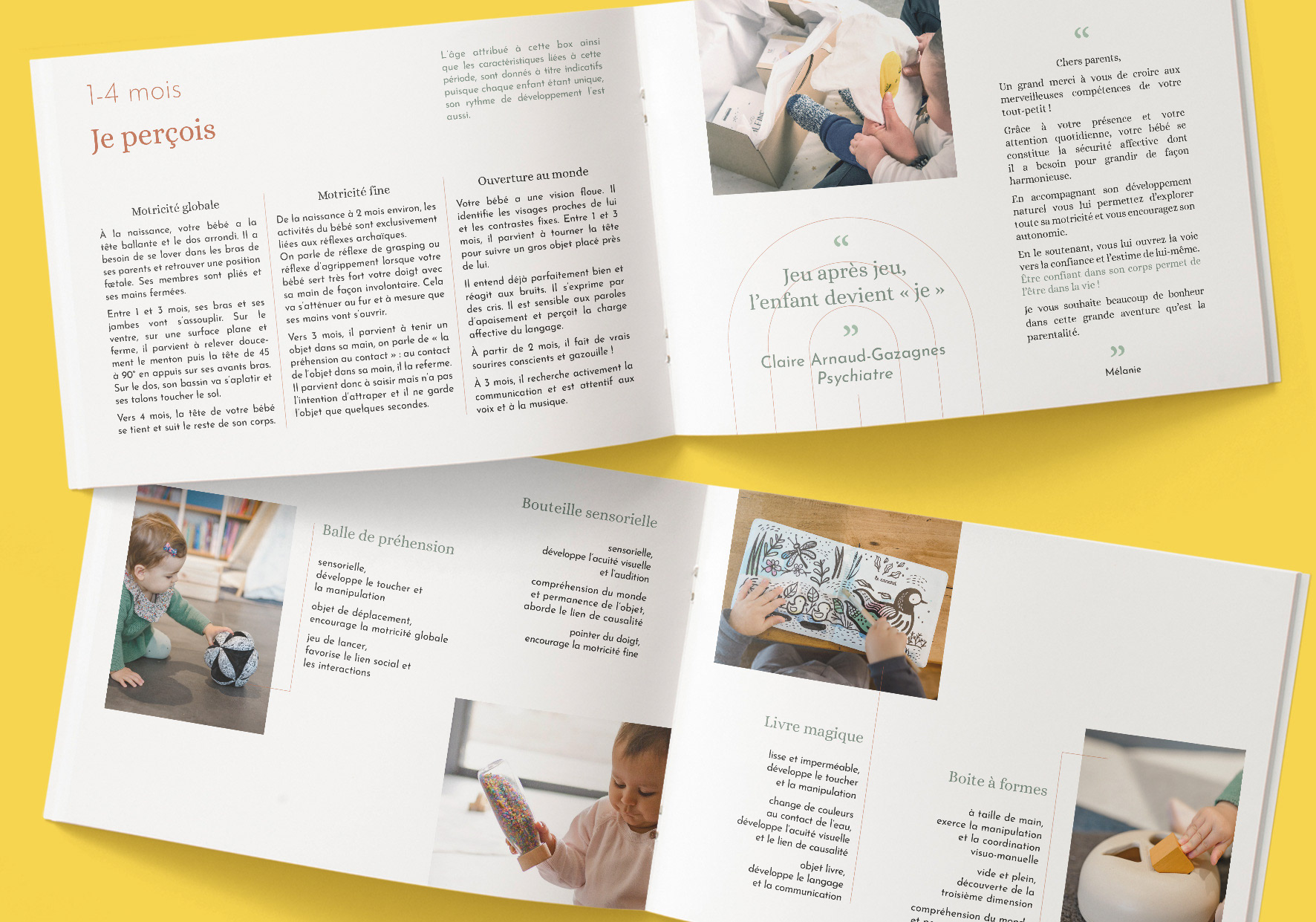 création print livret _ Eclat d'éveil _ box ludique d'apprentissage pour les 0-3ans