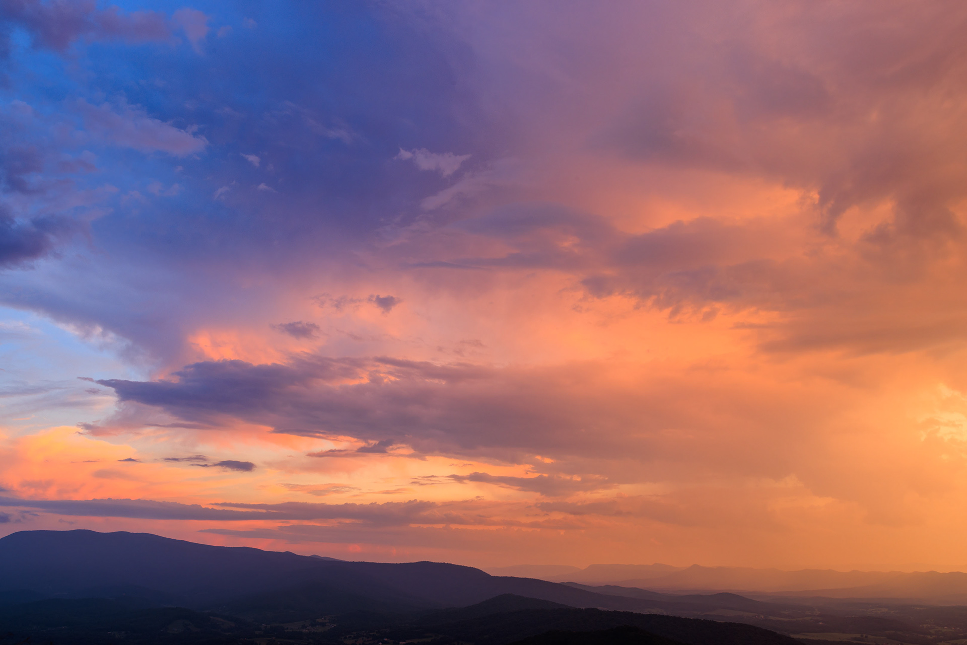 Sunset from Signal Knob Overlook