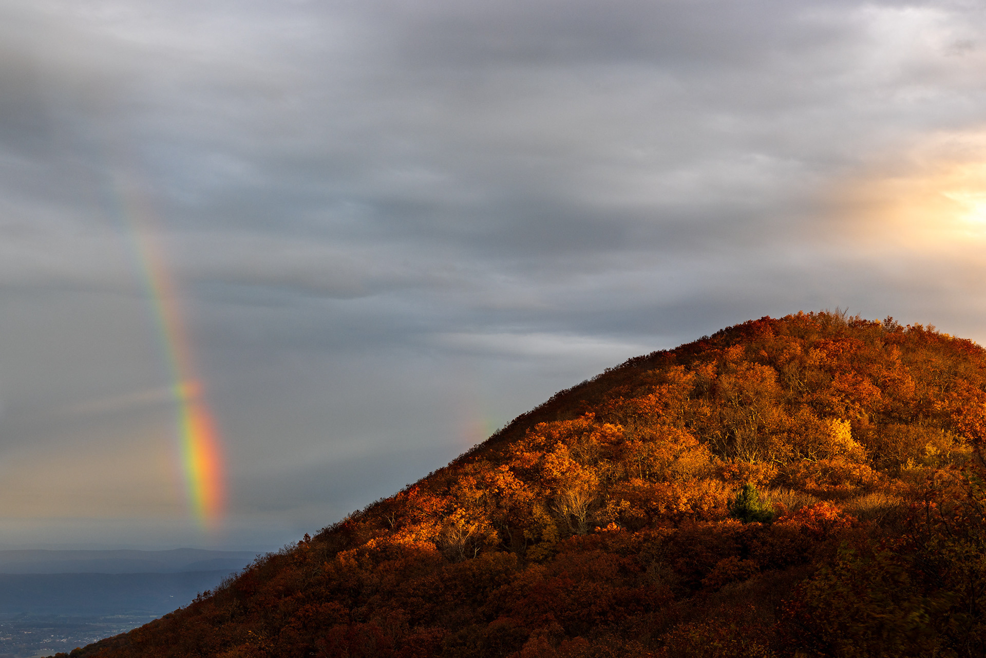 Rainbow over Pollock Knob