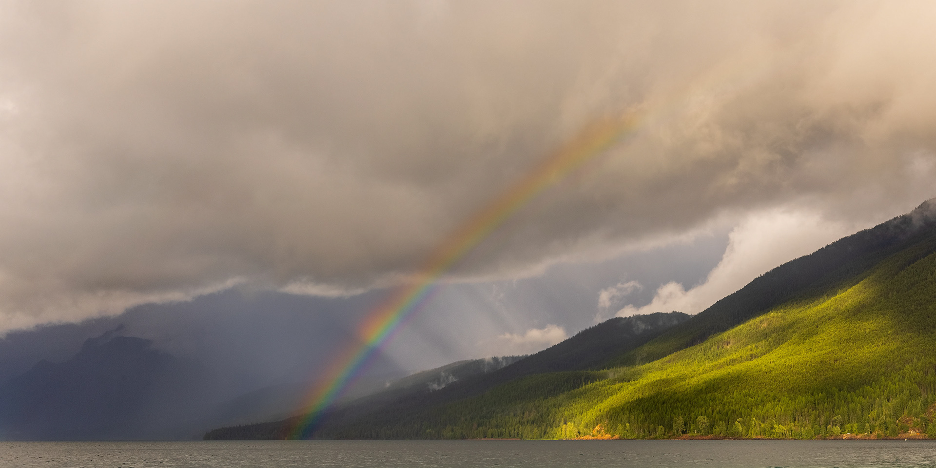 Rainbow over Lake McDonald, Glacier National Park