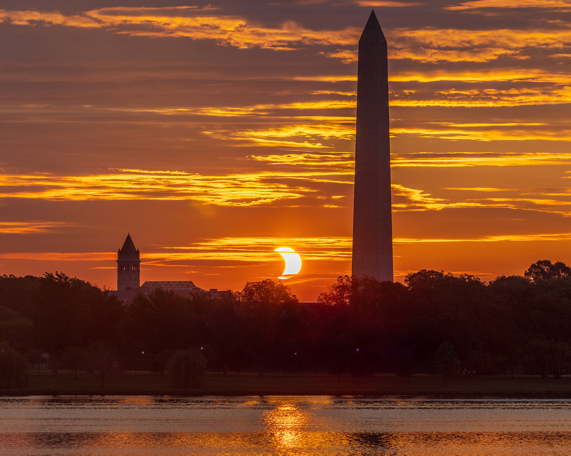 Partial Solar Eclipse, Washington, DC