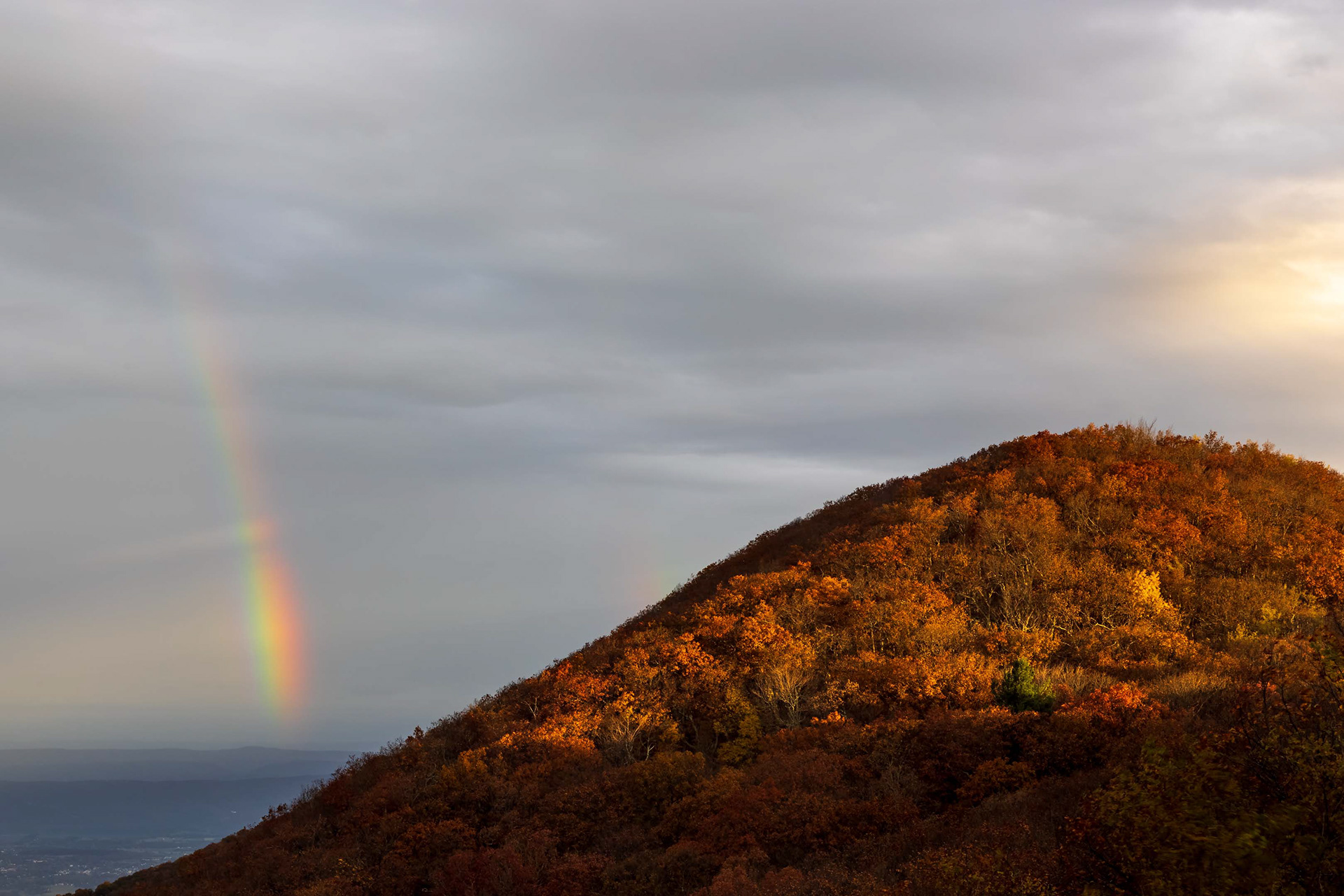 Rainbow over Pollock Knob