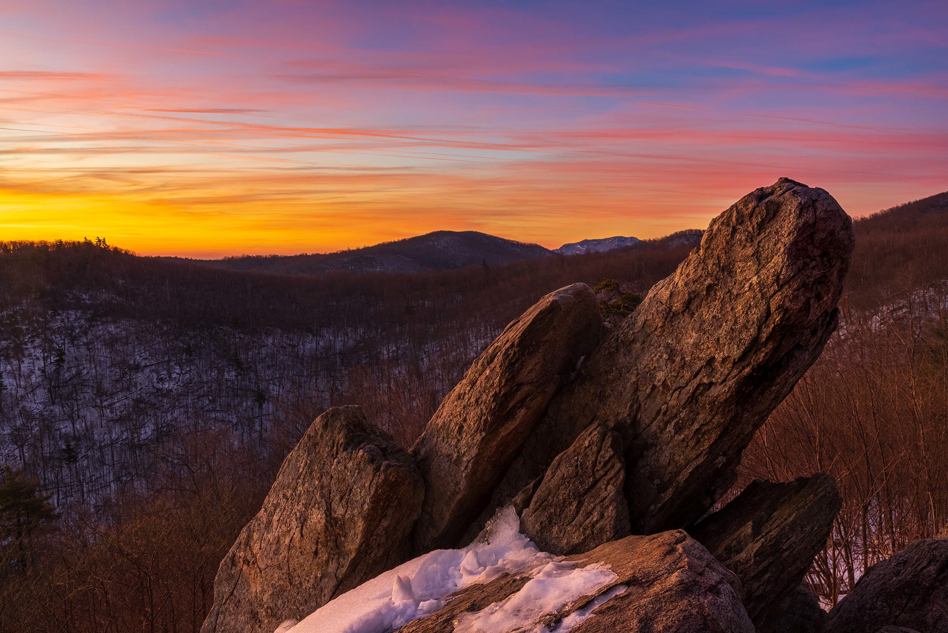 Sunrise at Hazel Mountain Overlook
