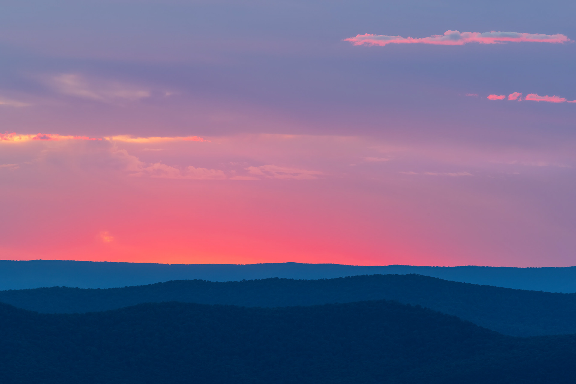 Sunset from Signal Knob Overlook