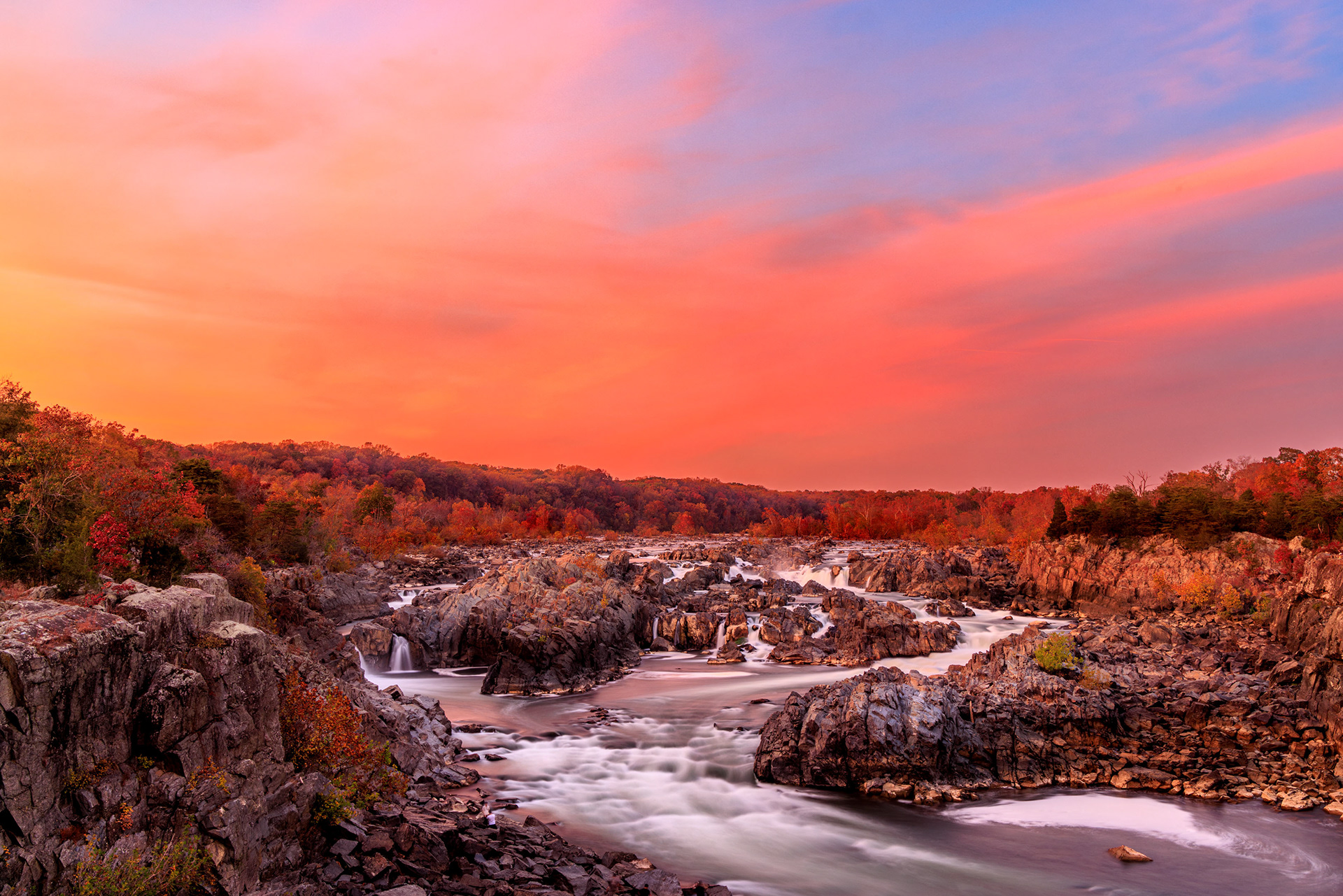 Autumn at Great Falls Park, VA