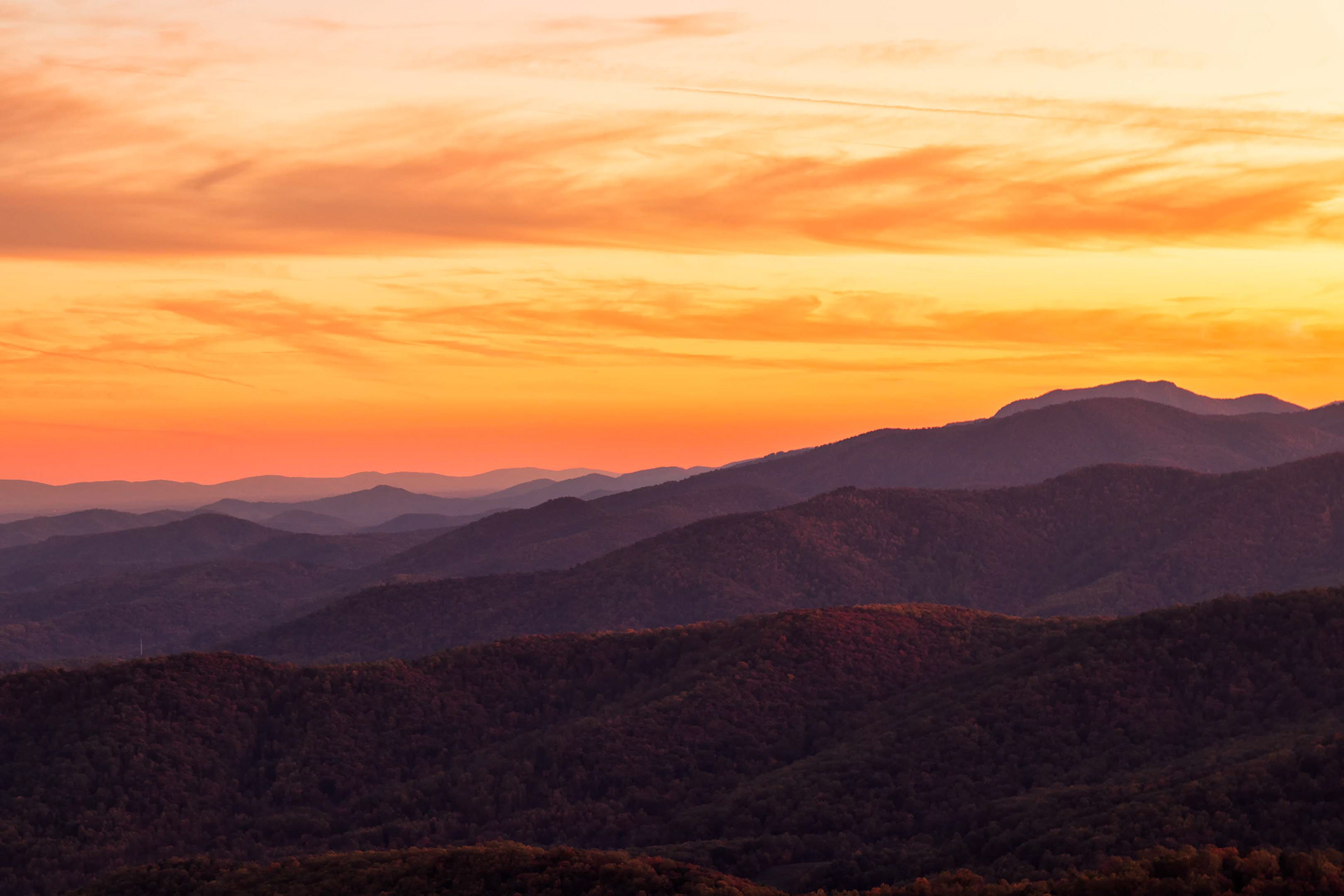 Sunset at Range View Overlook