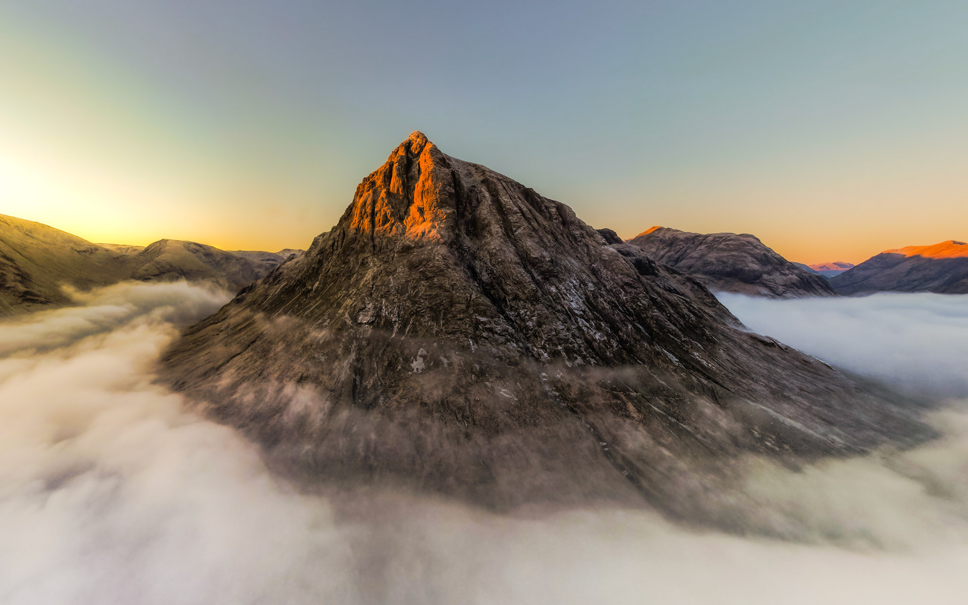 First Light on the Buachaille in Winter, Glencoe, Scotland (Awarded)