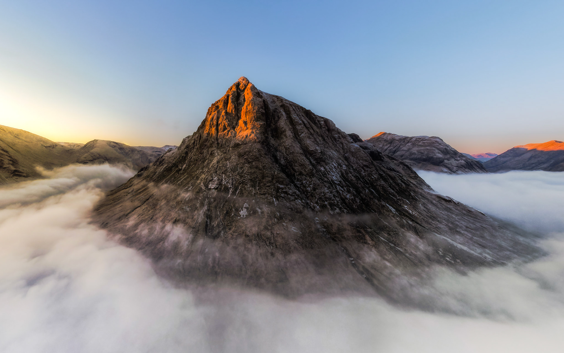First Light on the Buachaille in Winter, Glencoe, Scotland (Awarded)
