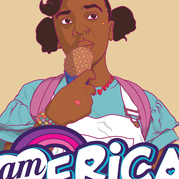 Sticker illustration of Stranger Things', America