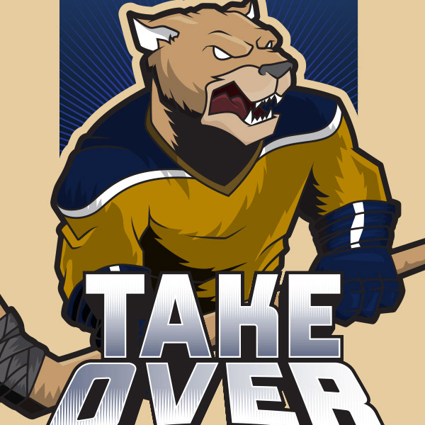 Vector illustration for hockey event