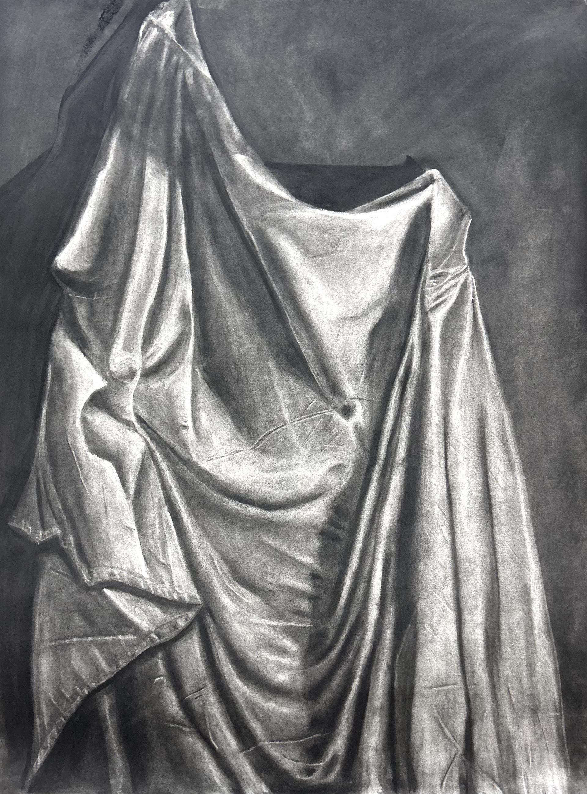 Charcoal - Drapery Study