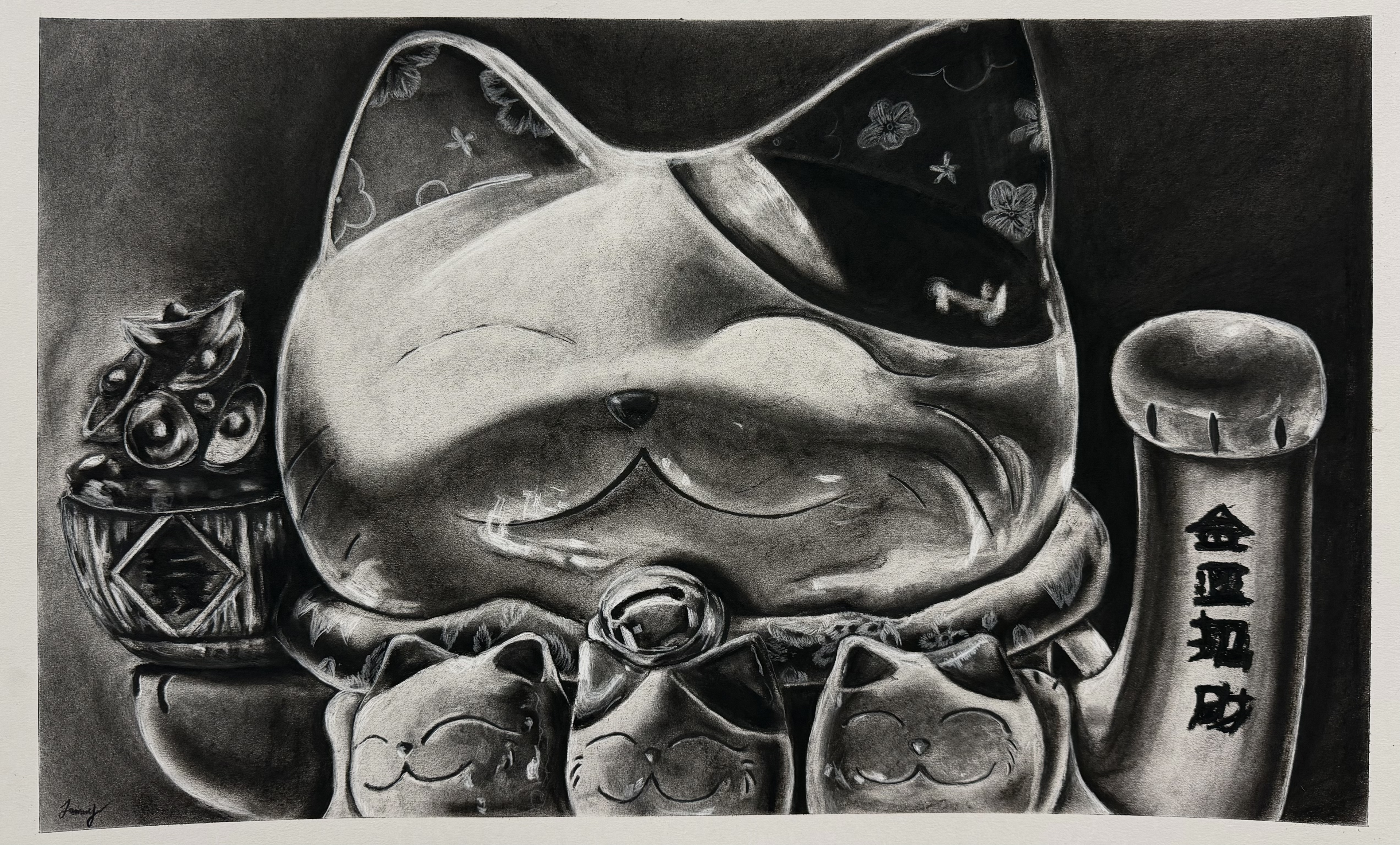 Charcoal - Lucky Cat