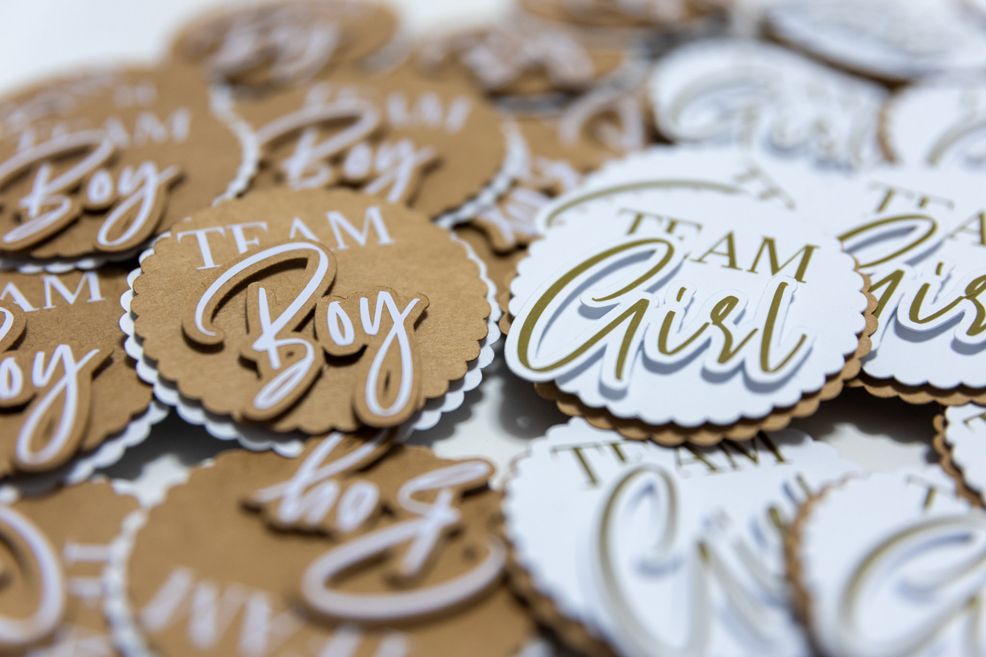 Gender Reveal Buttons