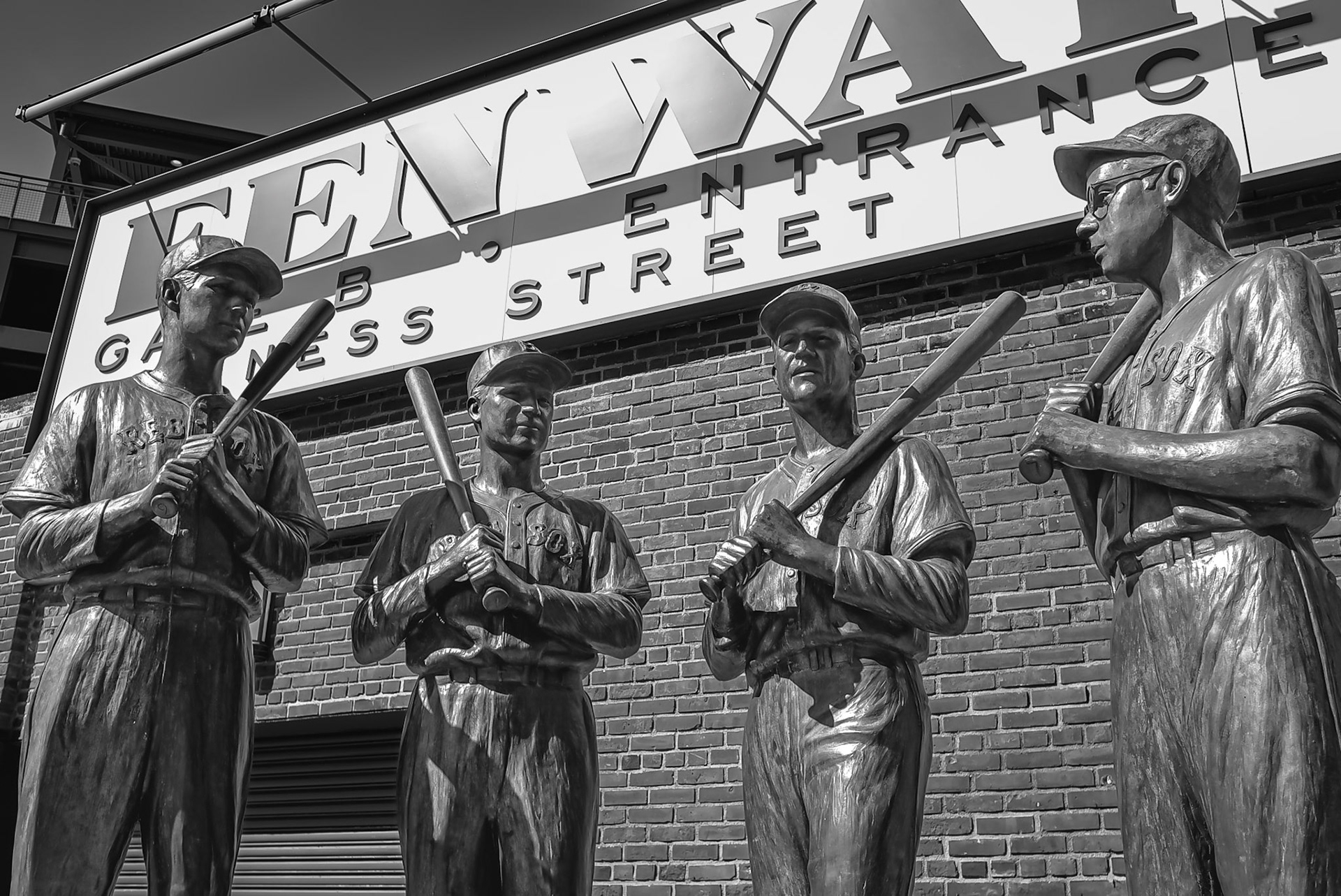 Ted Williams, Johnny Pesky, Bobby Doerr, and Dom DiMaggio. ed Sox teammates who remained friends for more than sixty years. Their friendship, remembered in David Halberstam’s The Teammates, now stands outside Fenway Park in bronze. I had read the book, but because it was still relatively new, I never expected to find a statue of them there.