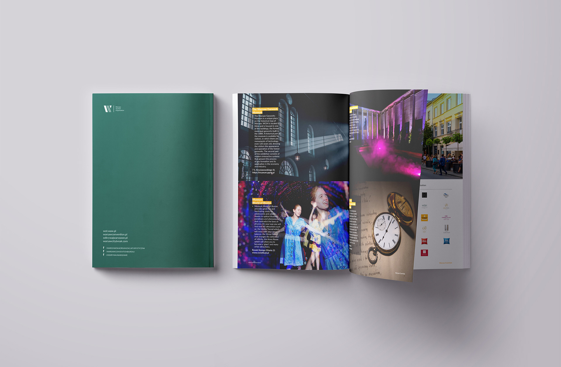 brochure, catalogue, A5, print, tourism, Warsaw, guide, folder