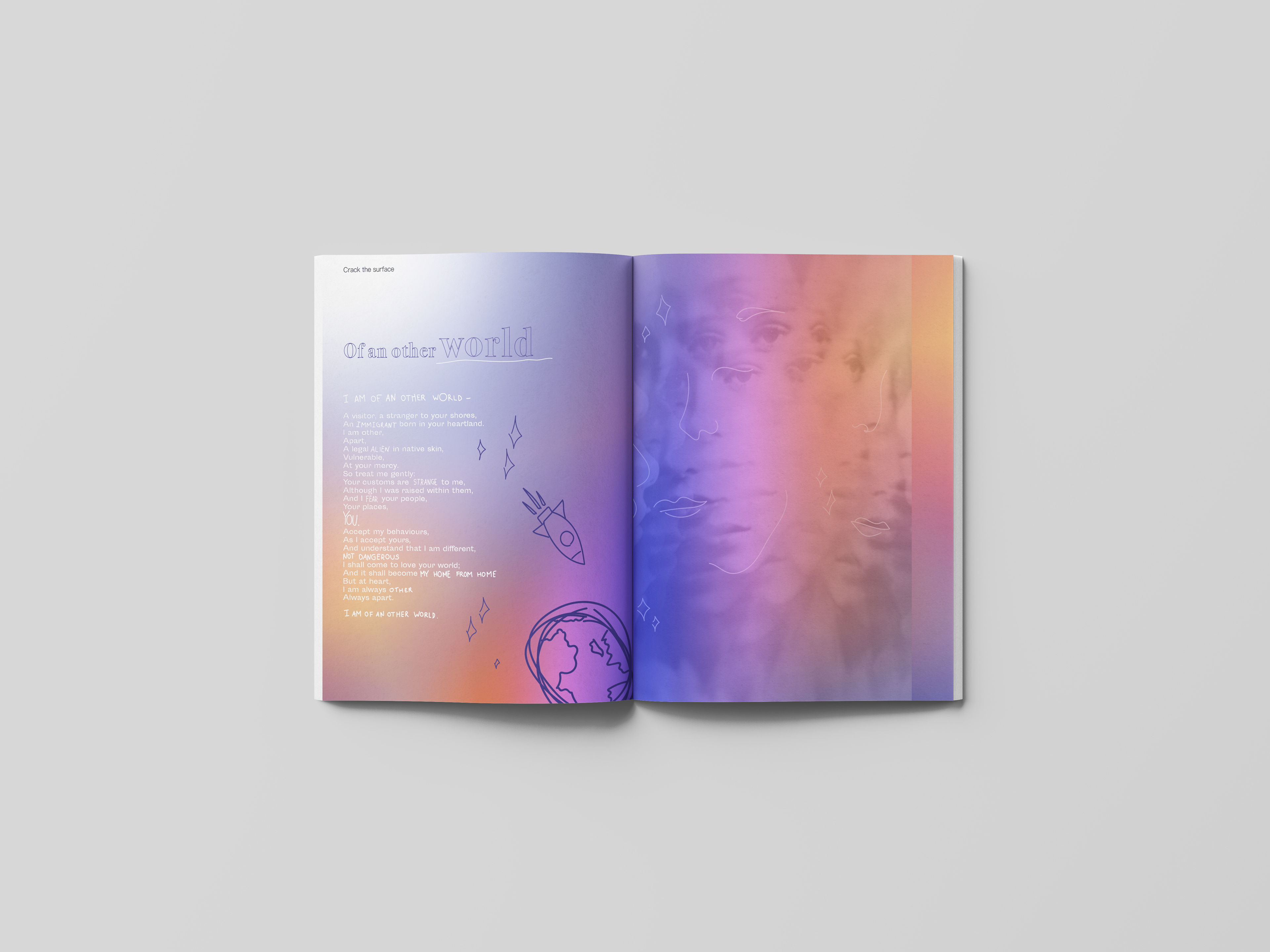 Articles are interrupted by illustrations and poetry. Women affected by autism find it difficult to hold a long conversation and wander off again and again.
