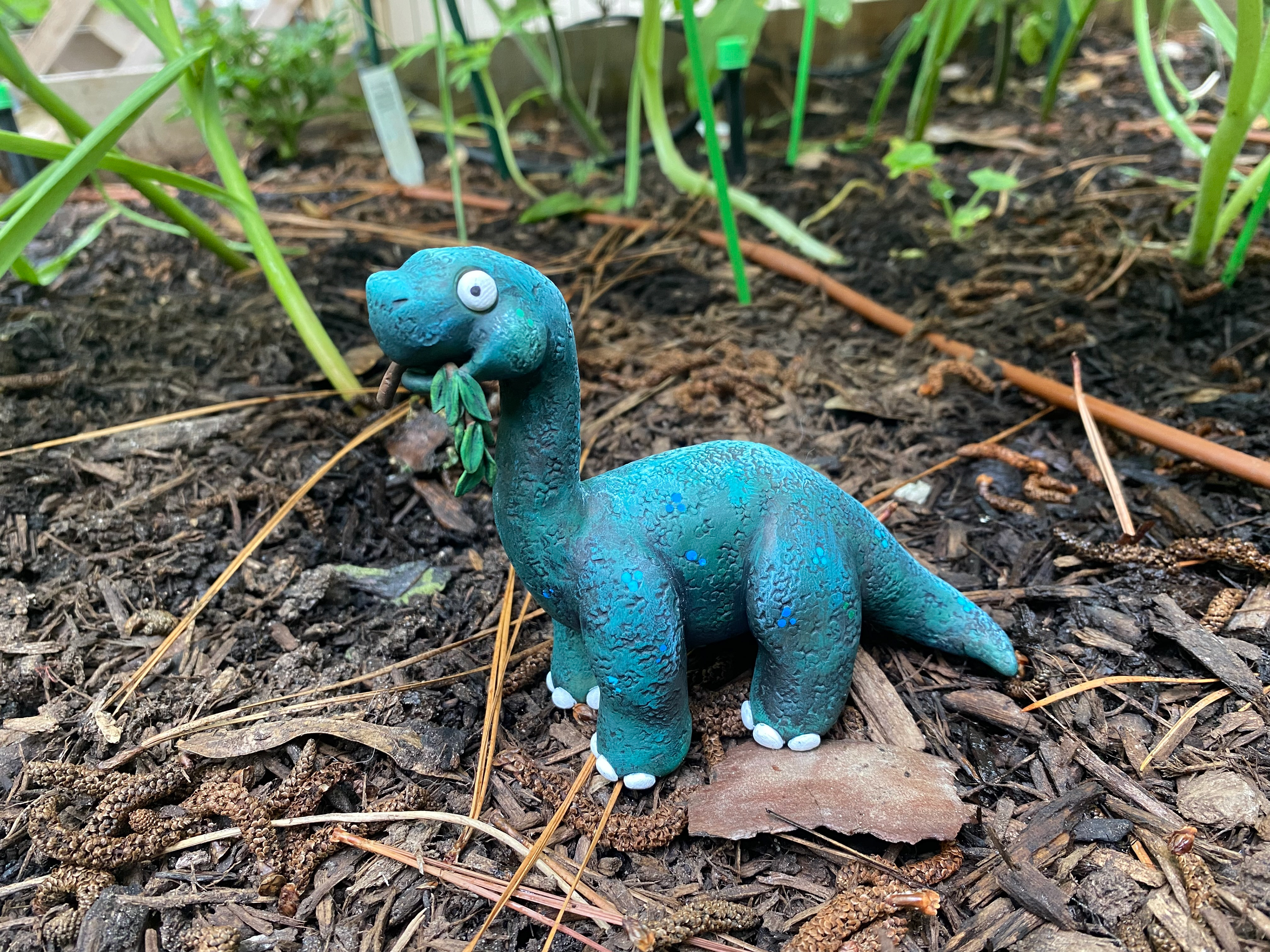 Brontosaurus Polymer Clay Miniature