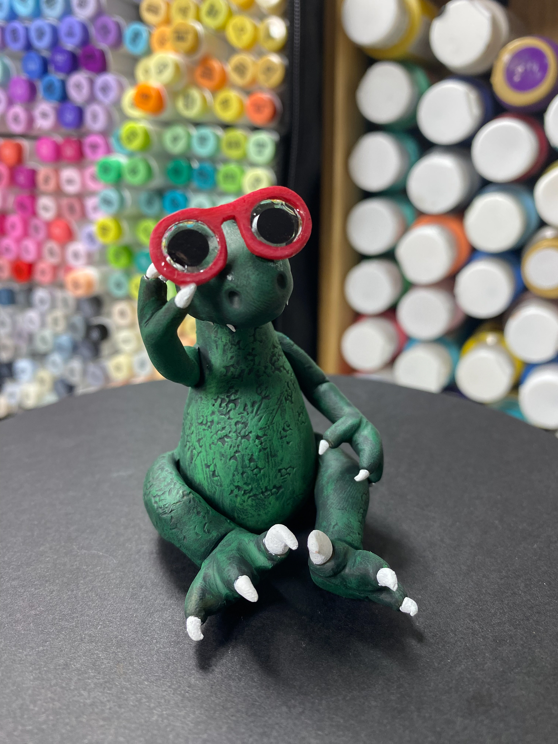 Velociraptor Polymer Clay Miniature