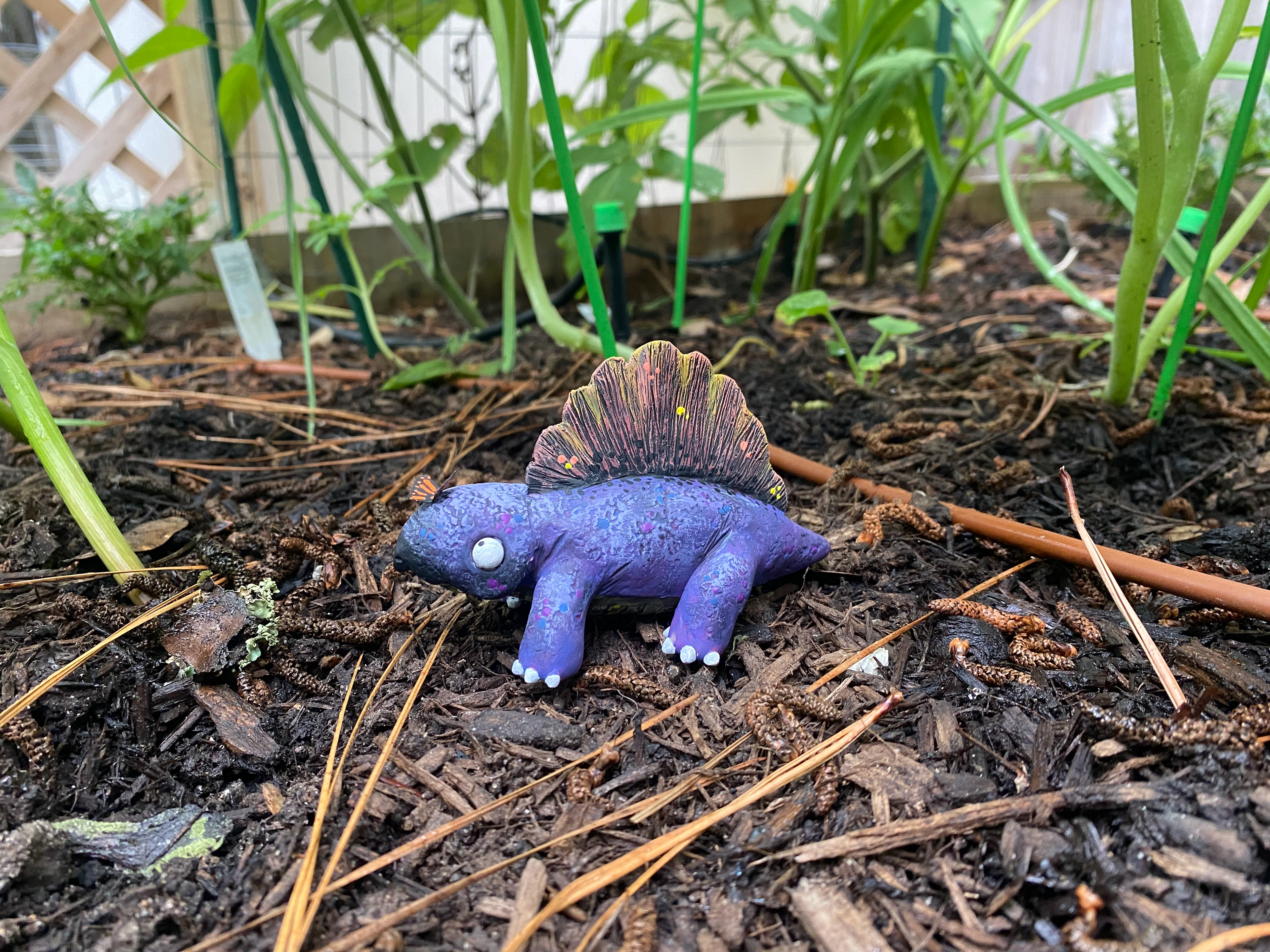 Dimetrodon Polymer Clay Miniature
