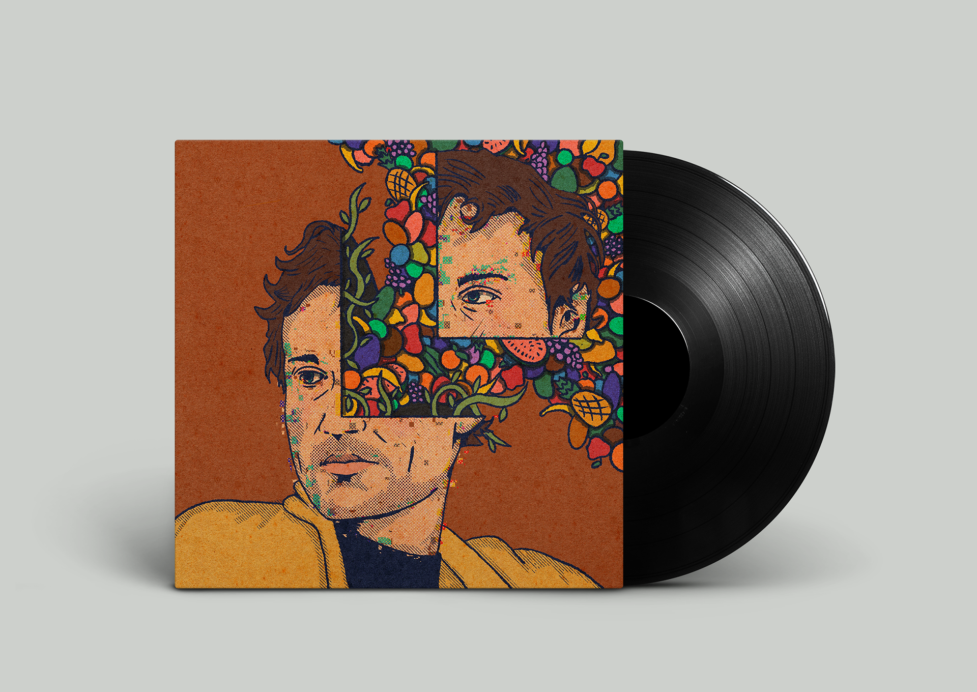Cover Artwork for Fruta Brutal's album. Completed March 2022.