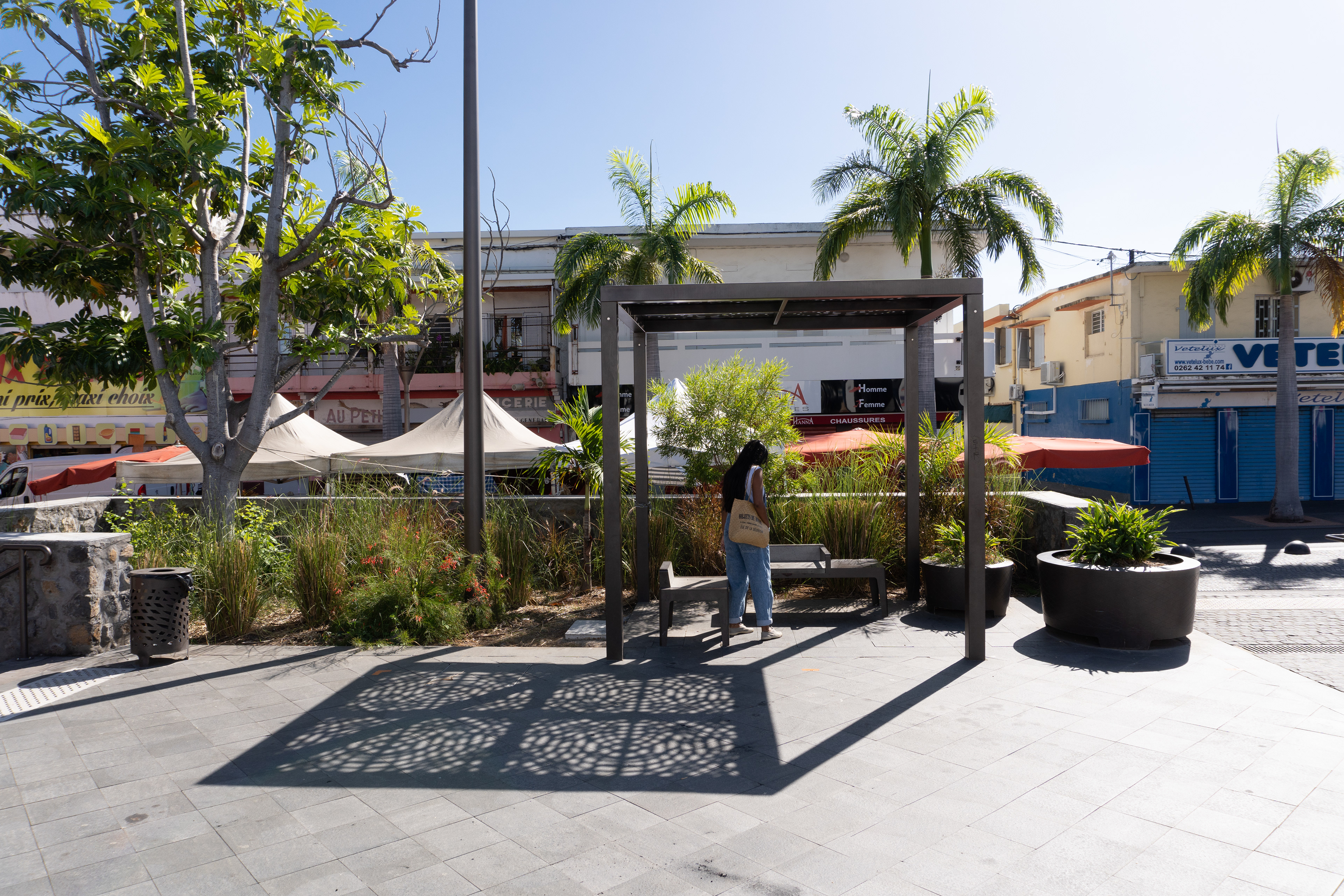Photographie architecture tropicale réunion 974 grand marché port urban